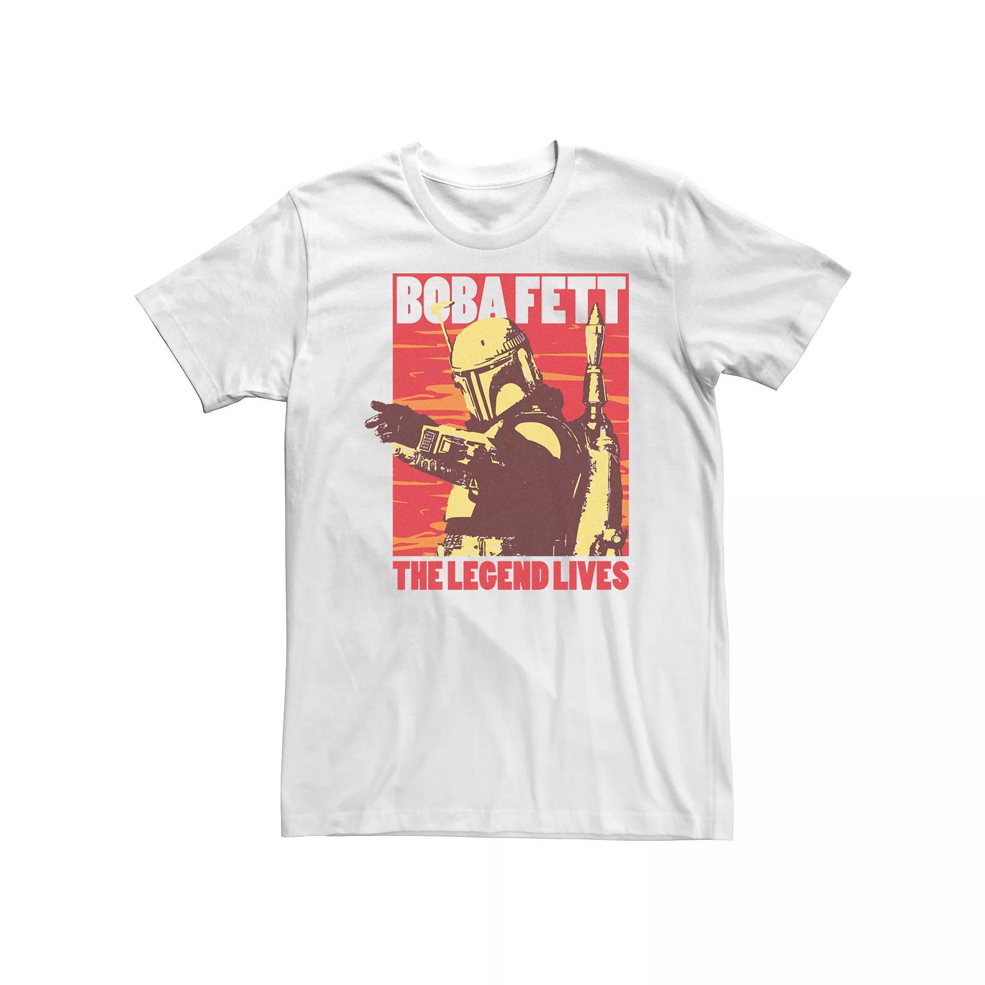 Big & Tall Star Wars Boba Fett The Legend Lives Good Bad Boba Tee, Men's, Size: Large Tall, Black Product Image