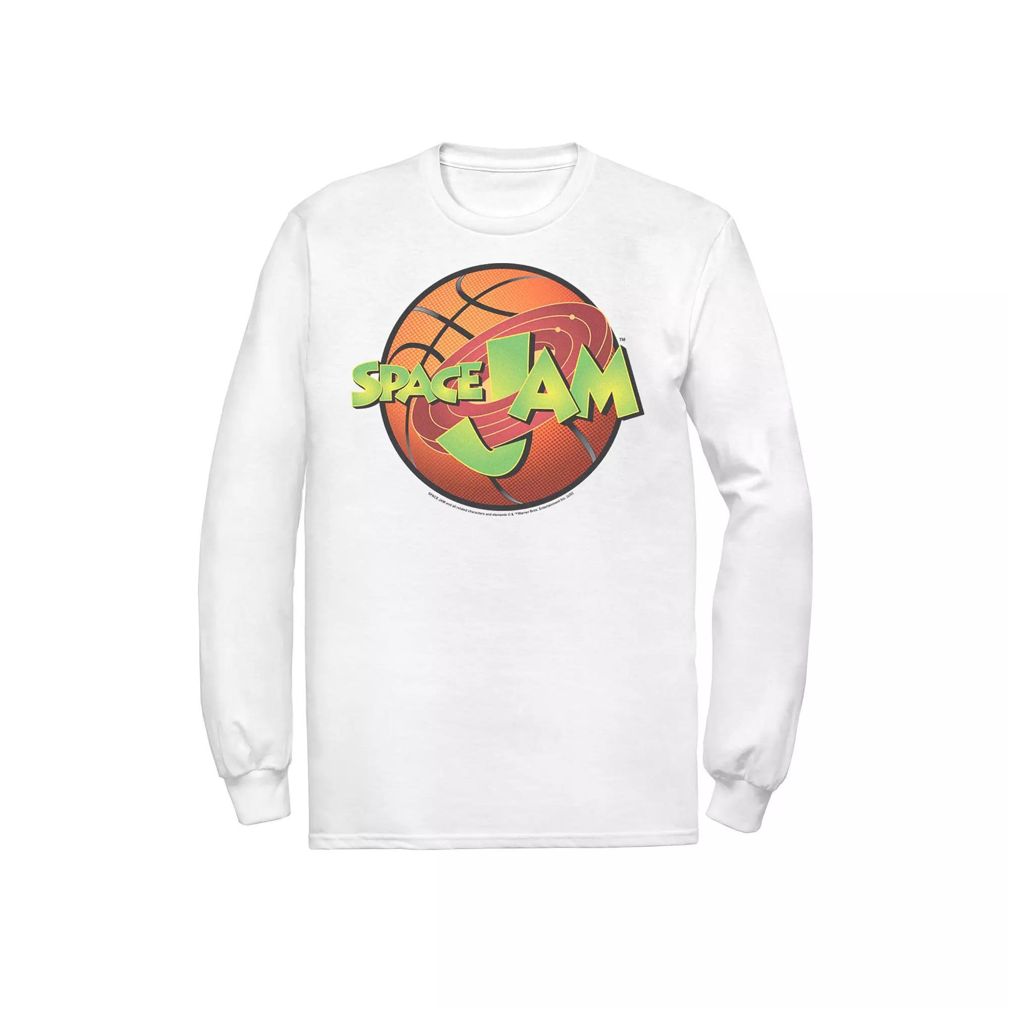 Men's Looney Tunes Space Jam Basketball Logo Tee, Size: Large, White Product Image