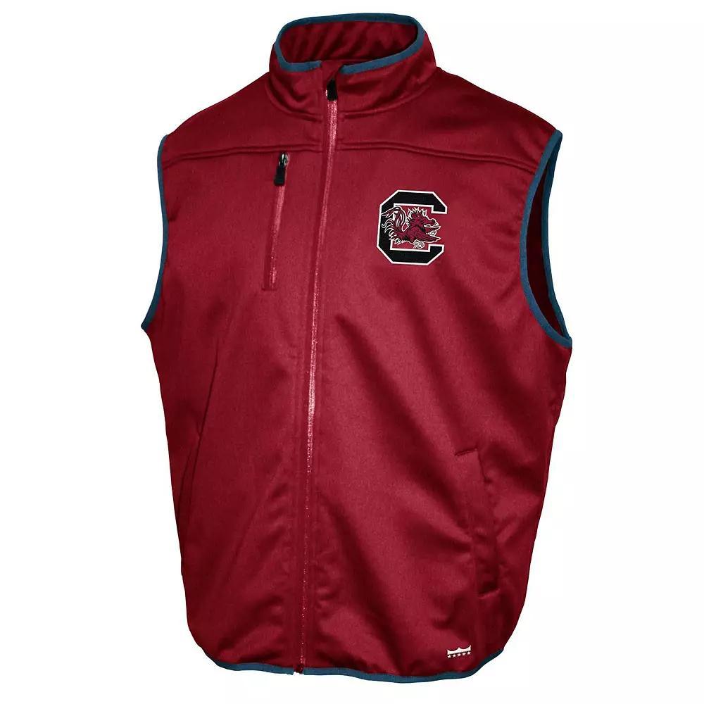 Men's South Carolina Gamecocks Zip Up Softshell Vest, Size: Small, Red Product Image