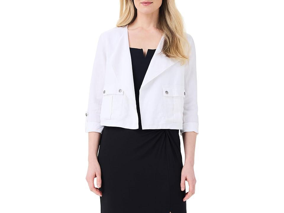 Womens Rumba Linen Moto Jacket Product Image