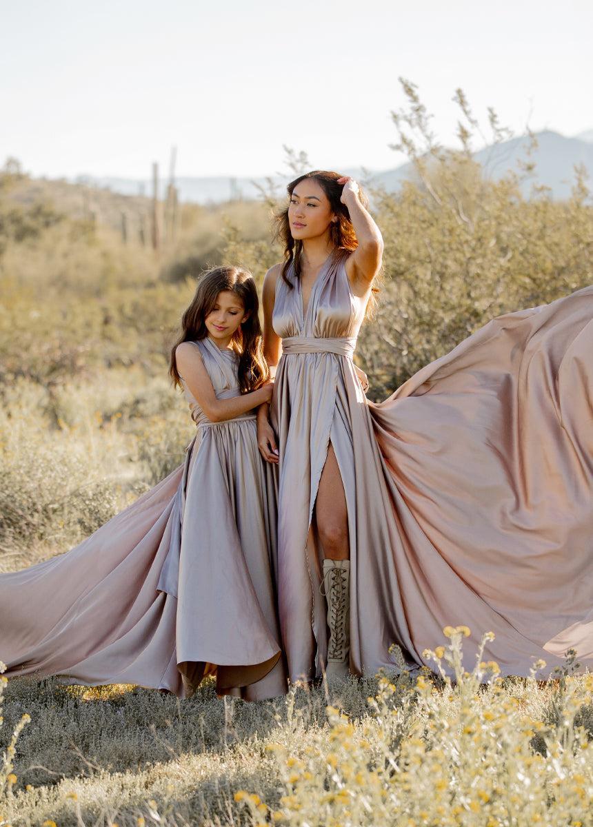 Junie Impact Dress in Stone Girls Product Image