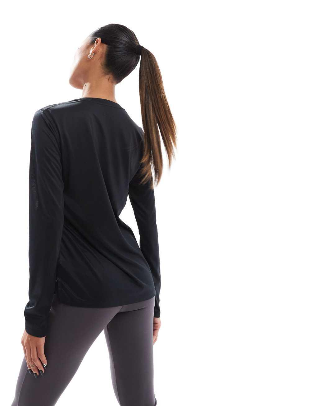 New Balance Sport Essentials long sleeve T-shirt in black Product Image