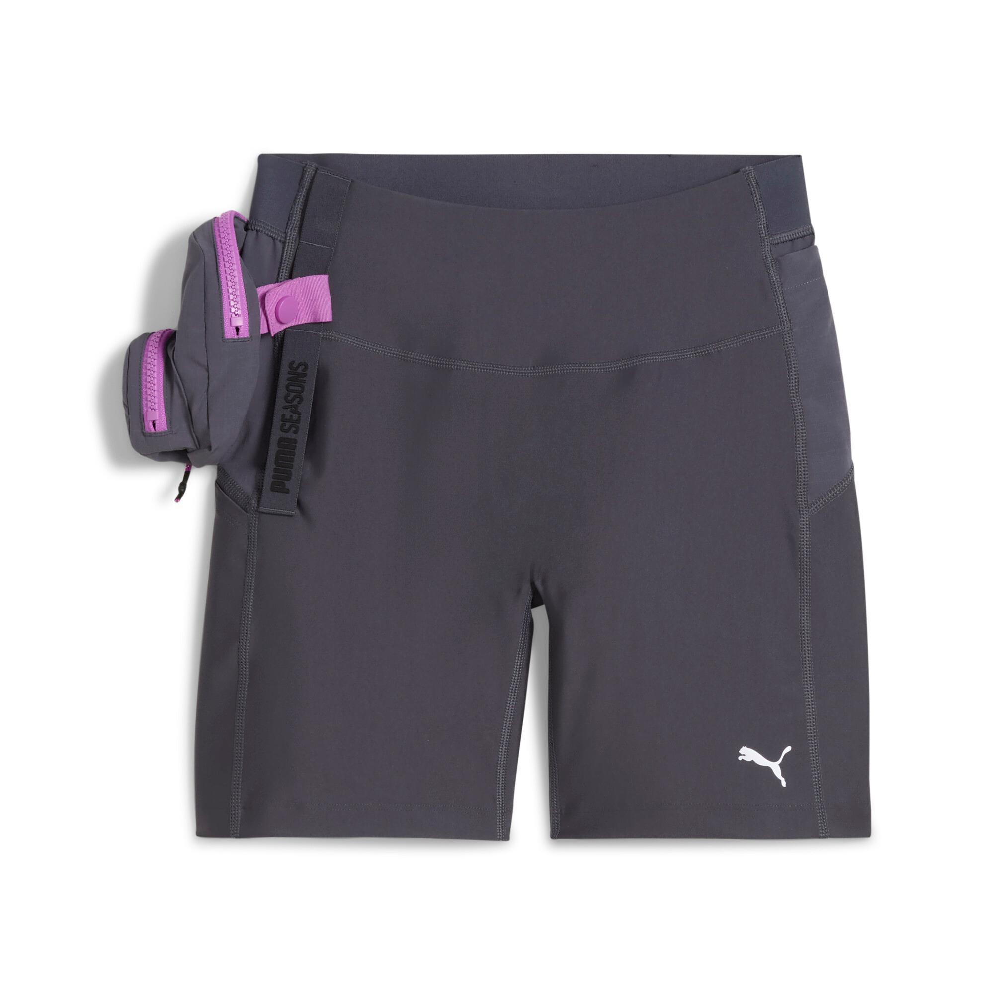 PUMA SEASONS Trail Running Women's Tight Shorts in Grey Product Image