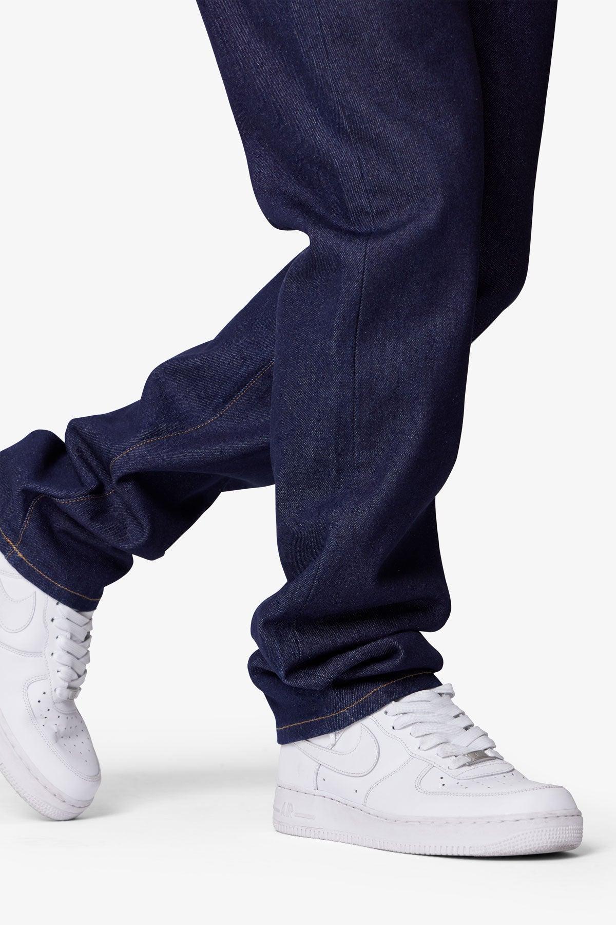 Raw Straight Denim - Rinsed Indigo Product Image