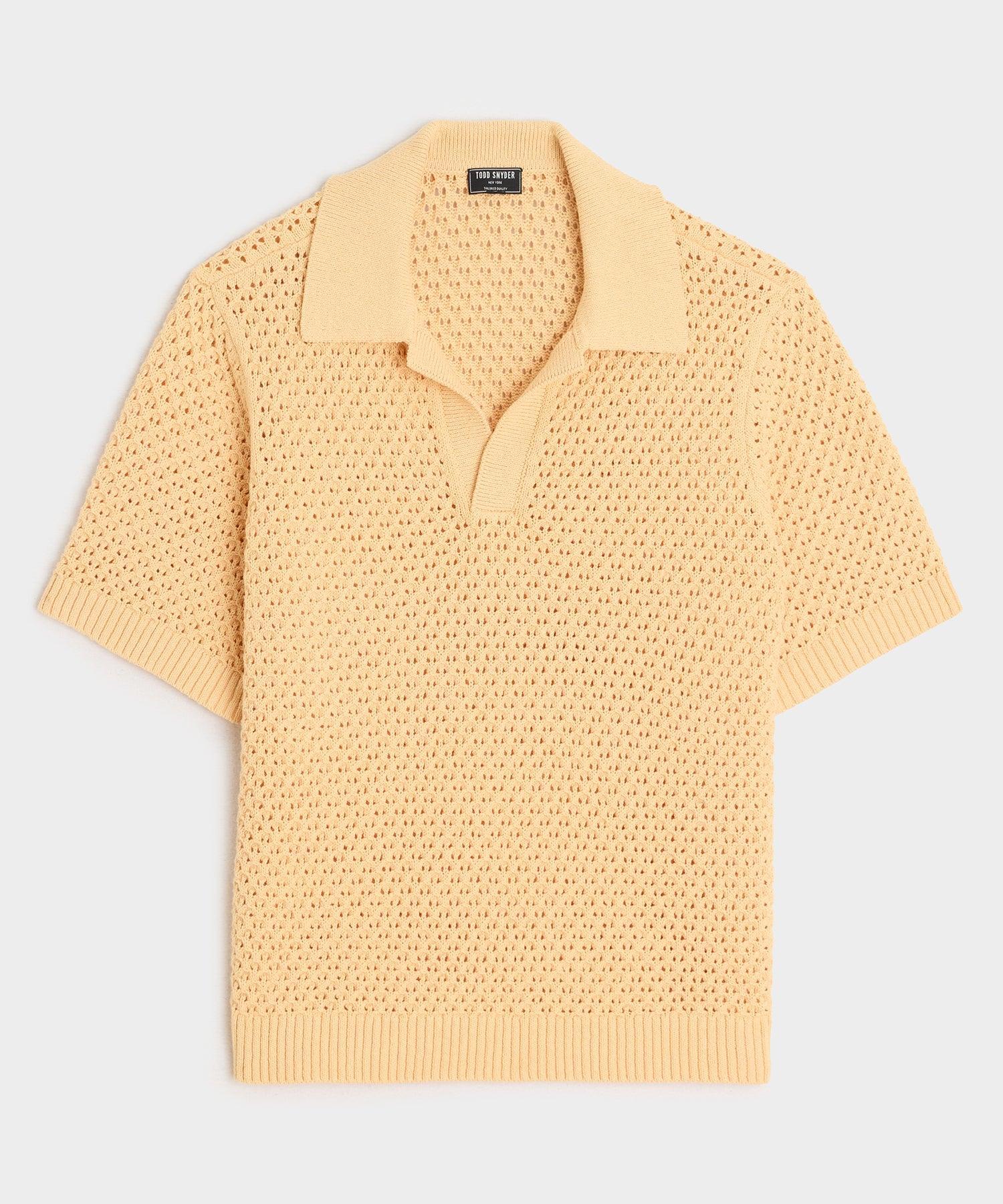 Relaxed Open-Knit Montauk Sweater Polo Product Image
