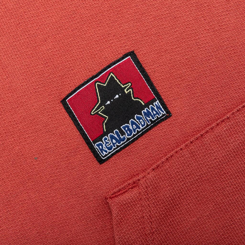 Bassline Hood Fleece - Dusty Red Male Product Image