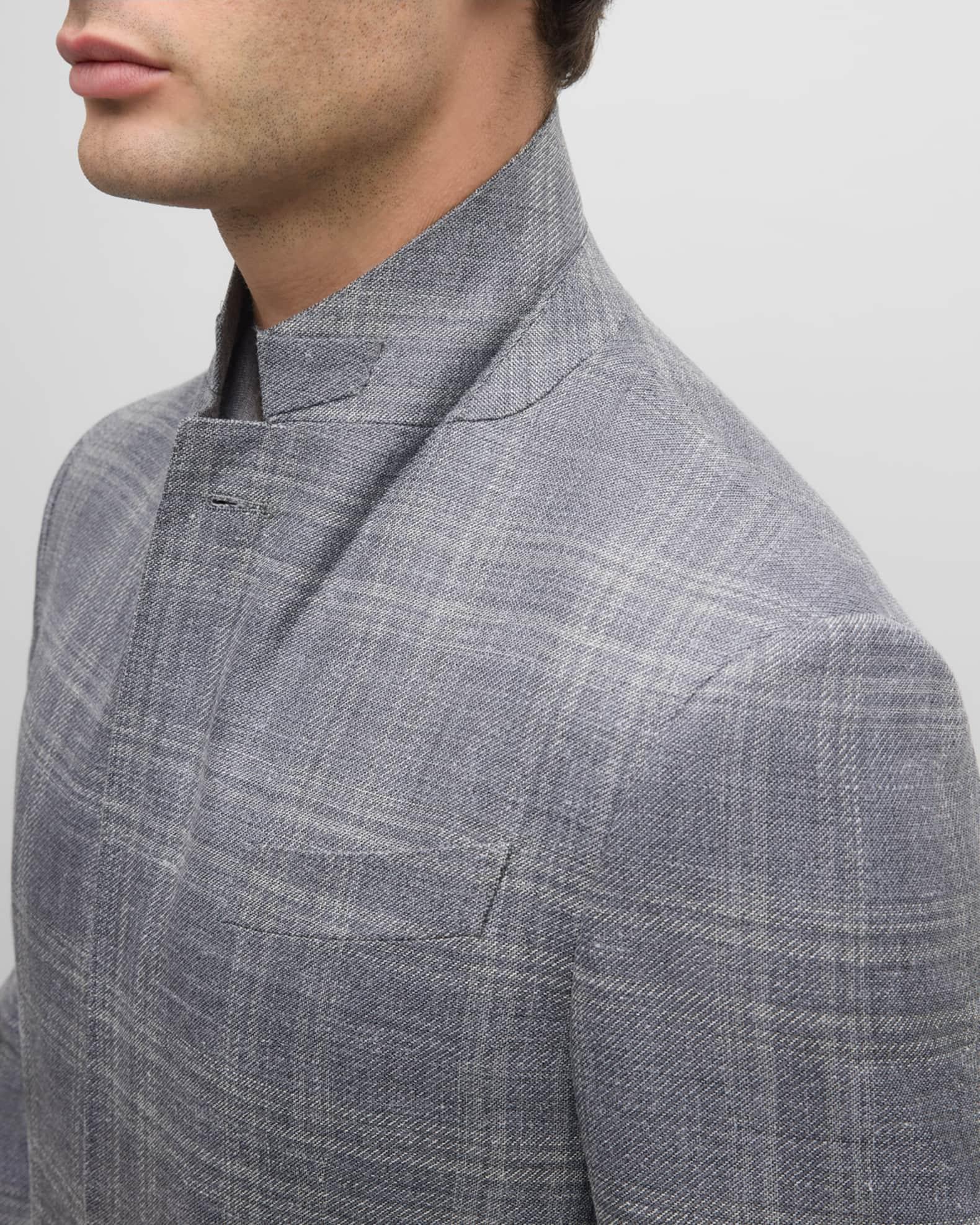 Men's Tonal Plaid Sport Coat Product Image