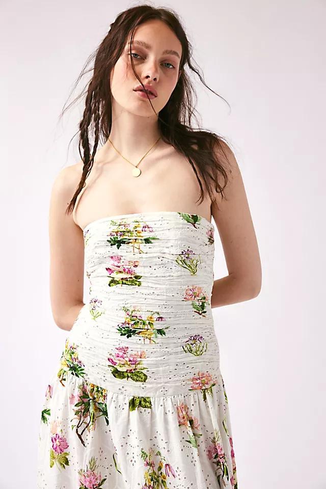 Hemant & Nandita Embroidered Strapless Dress Product Image