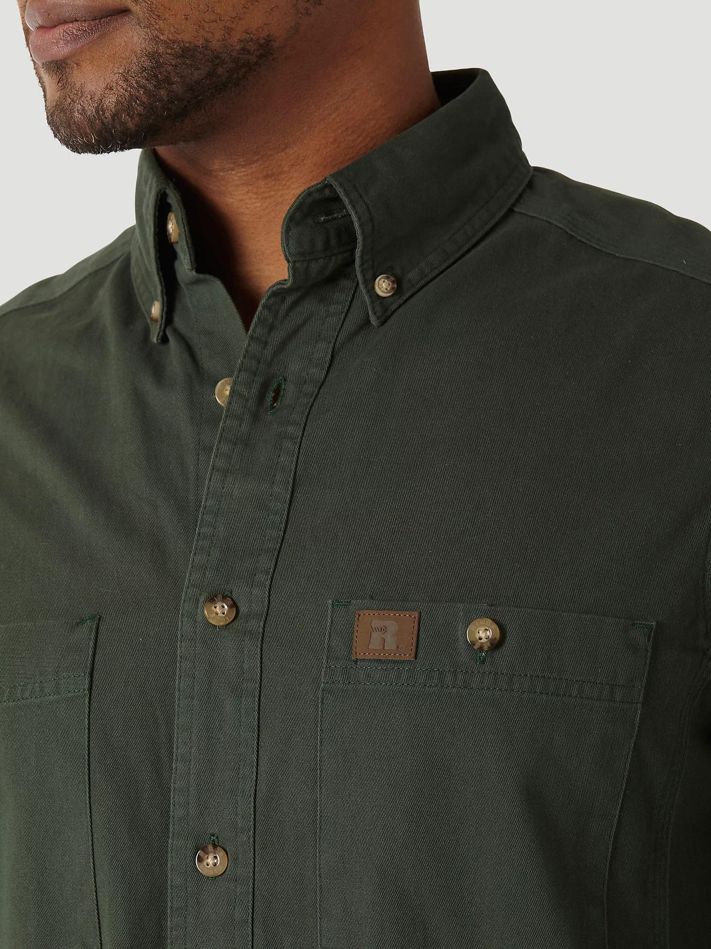 Wrangler® RIGGS Workwear® Long Sleeve Button Down Solid Twill Work Shirt | Men's SHIRTS | Wrangler® Product Image