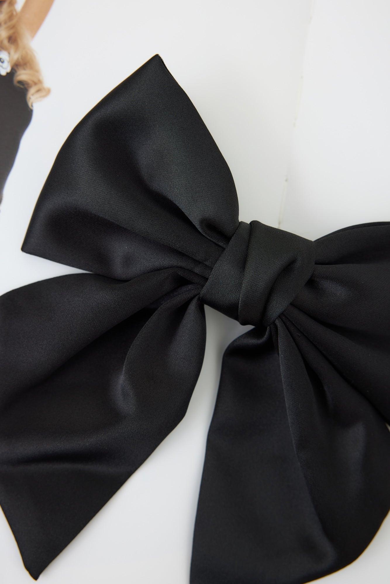 Perfect Bow Hair Clip Black Product Image