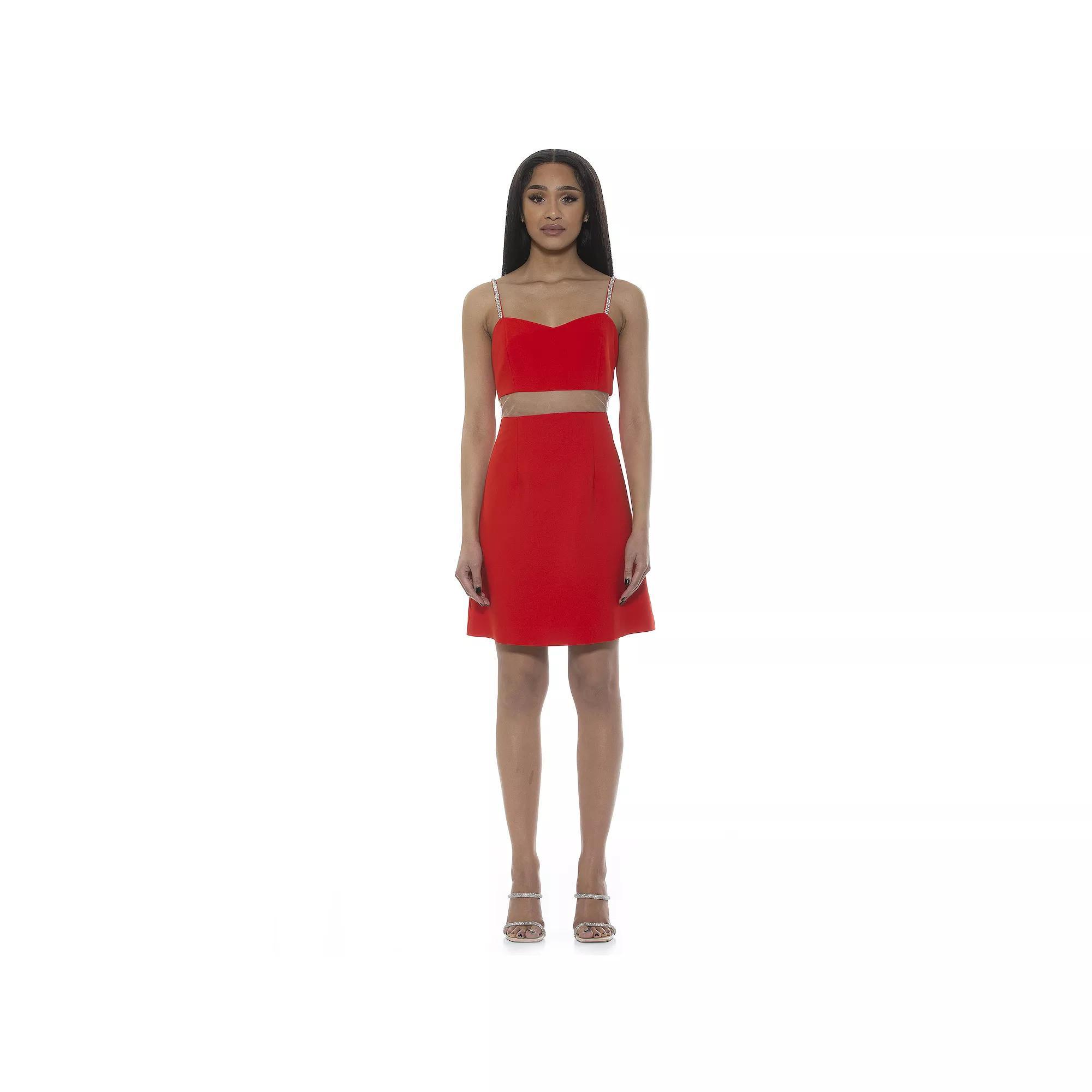 Womens ALEXIA ADMOR Eloise Sweetheart Fit & Flare Mini Dress Product Image