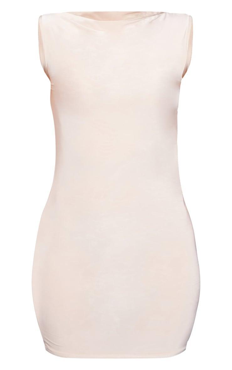 Stone Slinky Square Bodycon Dress Product Image