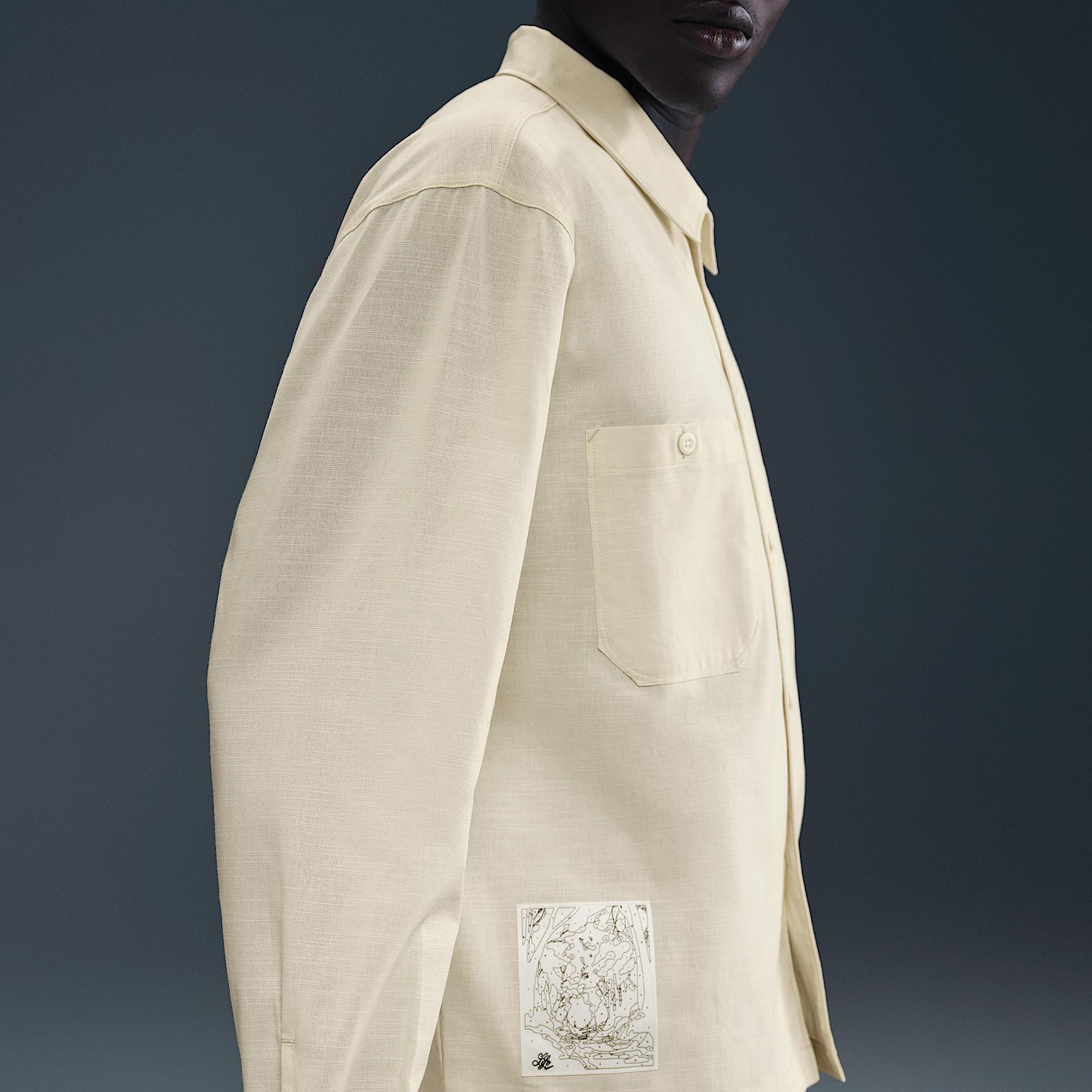 Nike Life Men's Chambray Long-Sleeve Painter's Shirt Product Image