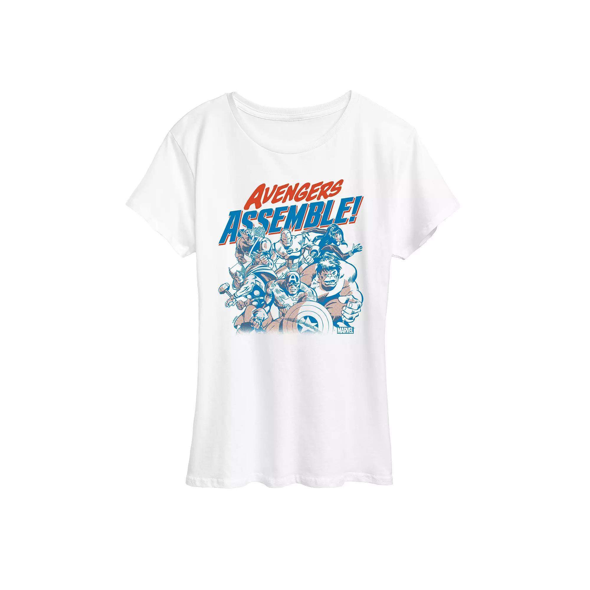 Womens Marvel Avengers Assemble! Group Graphic Tee Product Image