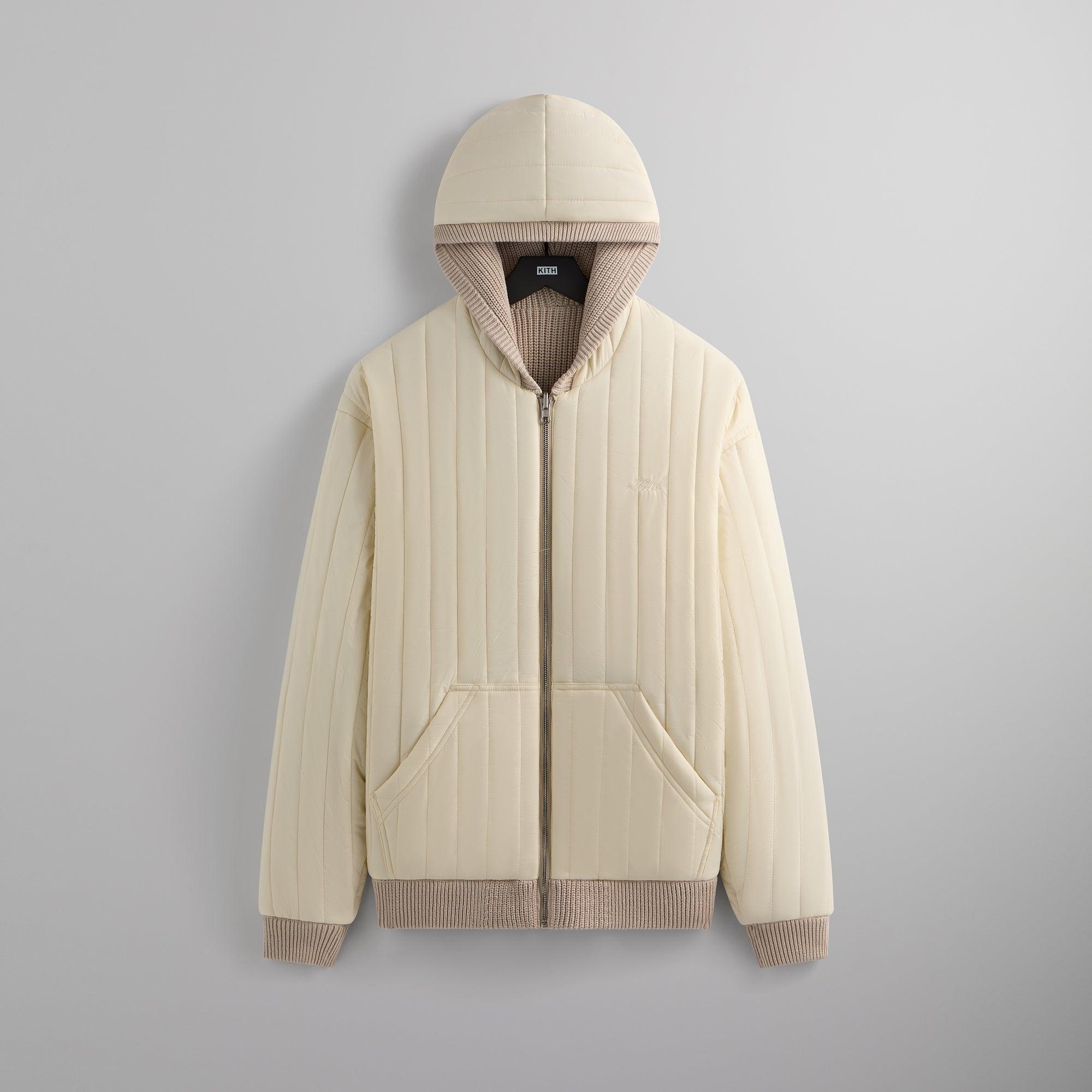 Kith Reversible Rib Knit Sierra Hoodie - Grain Male Product Image