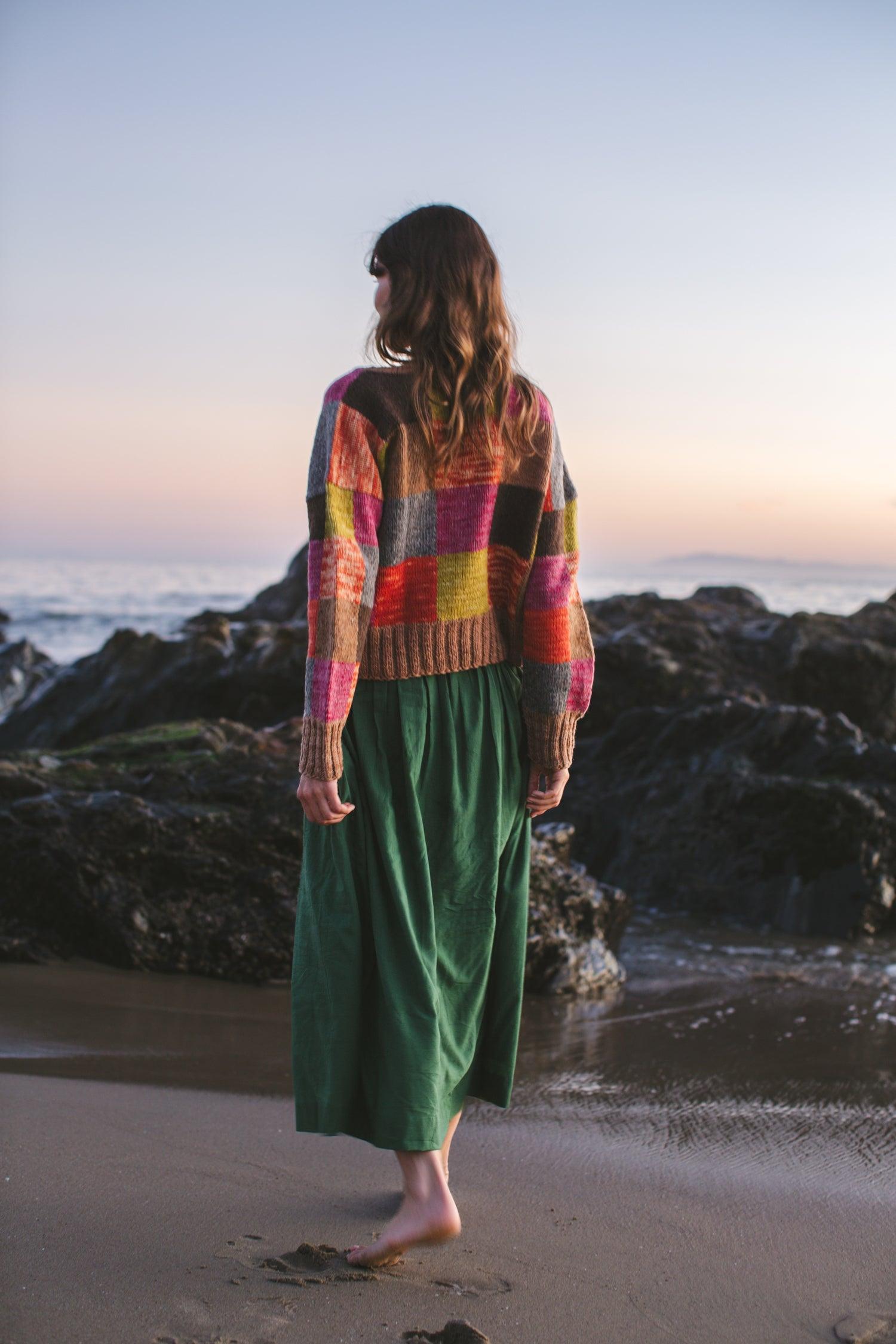 The Forest Green Pull-on Skirt Product Image