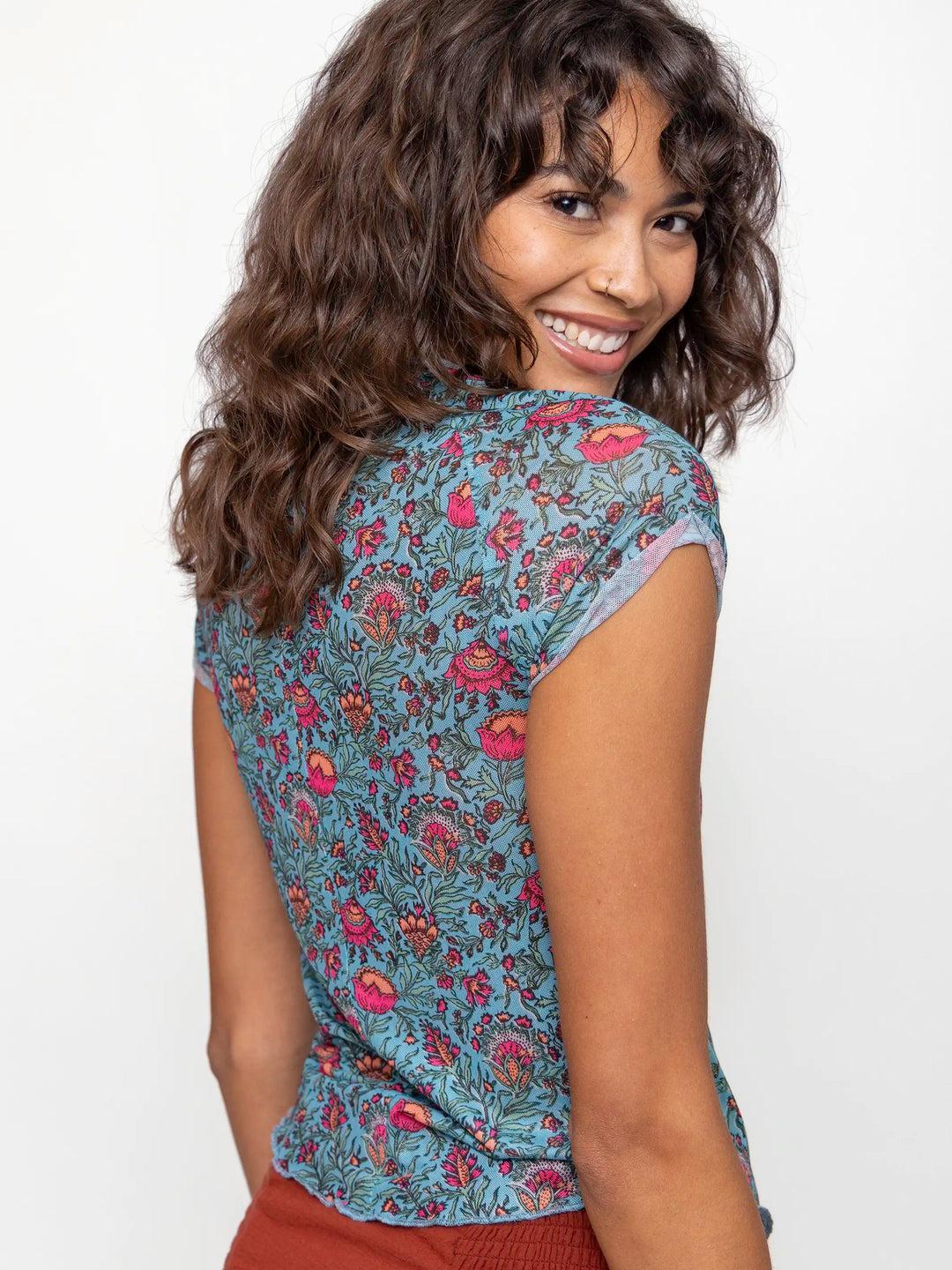 Simone Mesh Tee Product Image