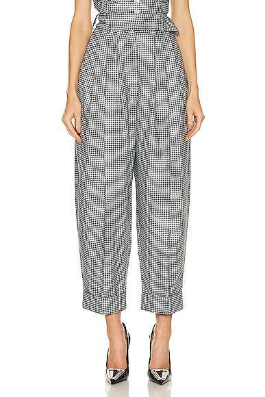 Alexandre Vauthier Large Pant in Black,White Product Image