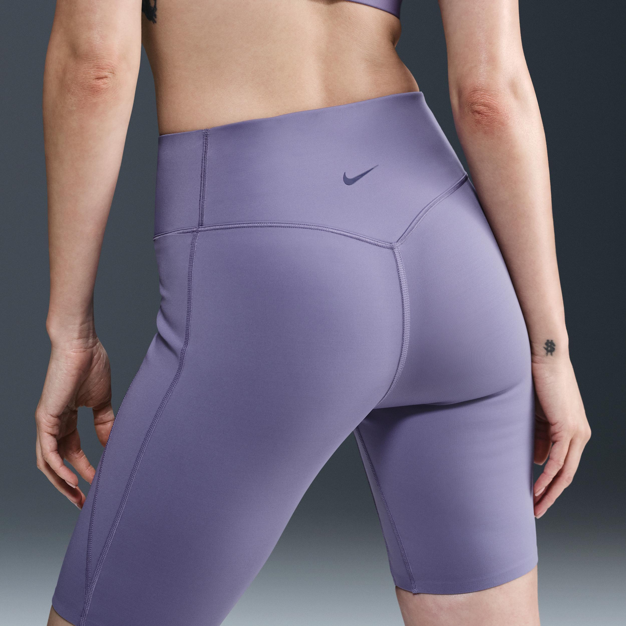 Nike Women's Universa Medium-Support High-Waisted 8" Biker Shorts with Pockets Product Image