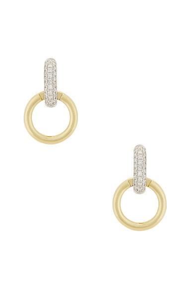 Diamond Horsebit Earrings Product Image