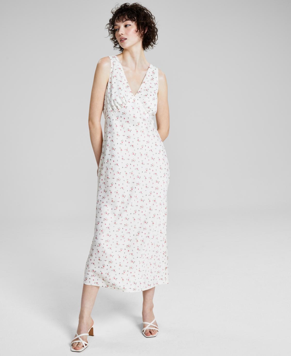 And Now This Womens Satin Sleeveless Maxi Dress, Created for Macys Product Image