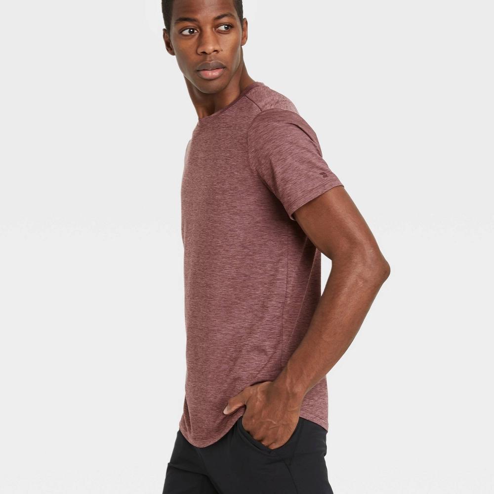 Mens Short Sleeve Soft Stretch T-Shirt - All In Motion Black XL: Moisture Wicking, Quick Dry, UPF 50+ Product Image
