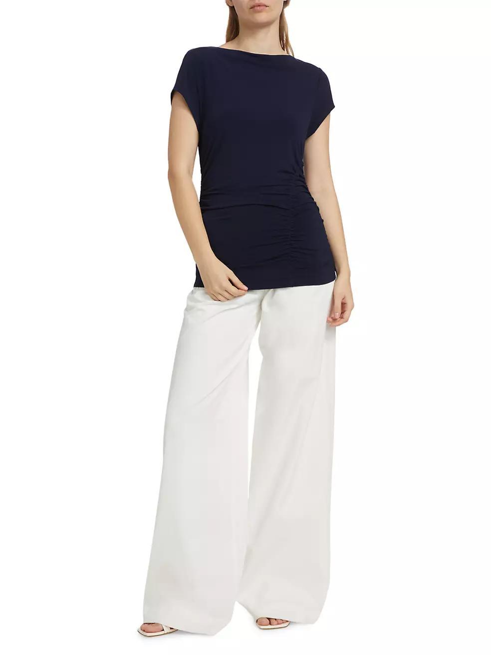 Mima Short-Sleeve Ruched Top Product Image