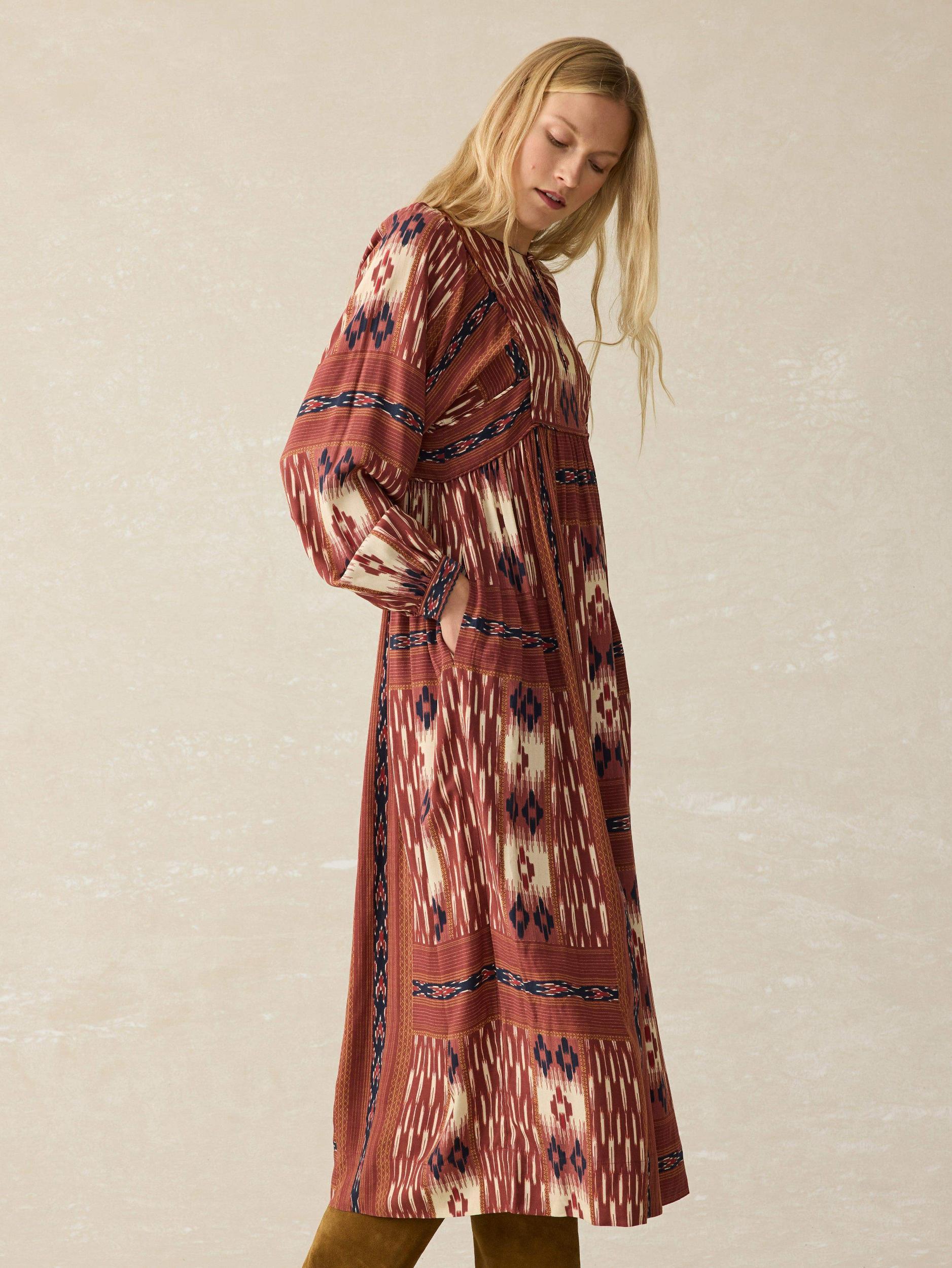 Stevie Dress - Issa Patchwork Ikat Female Product Image