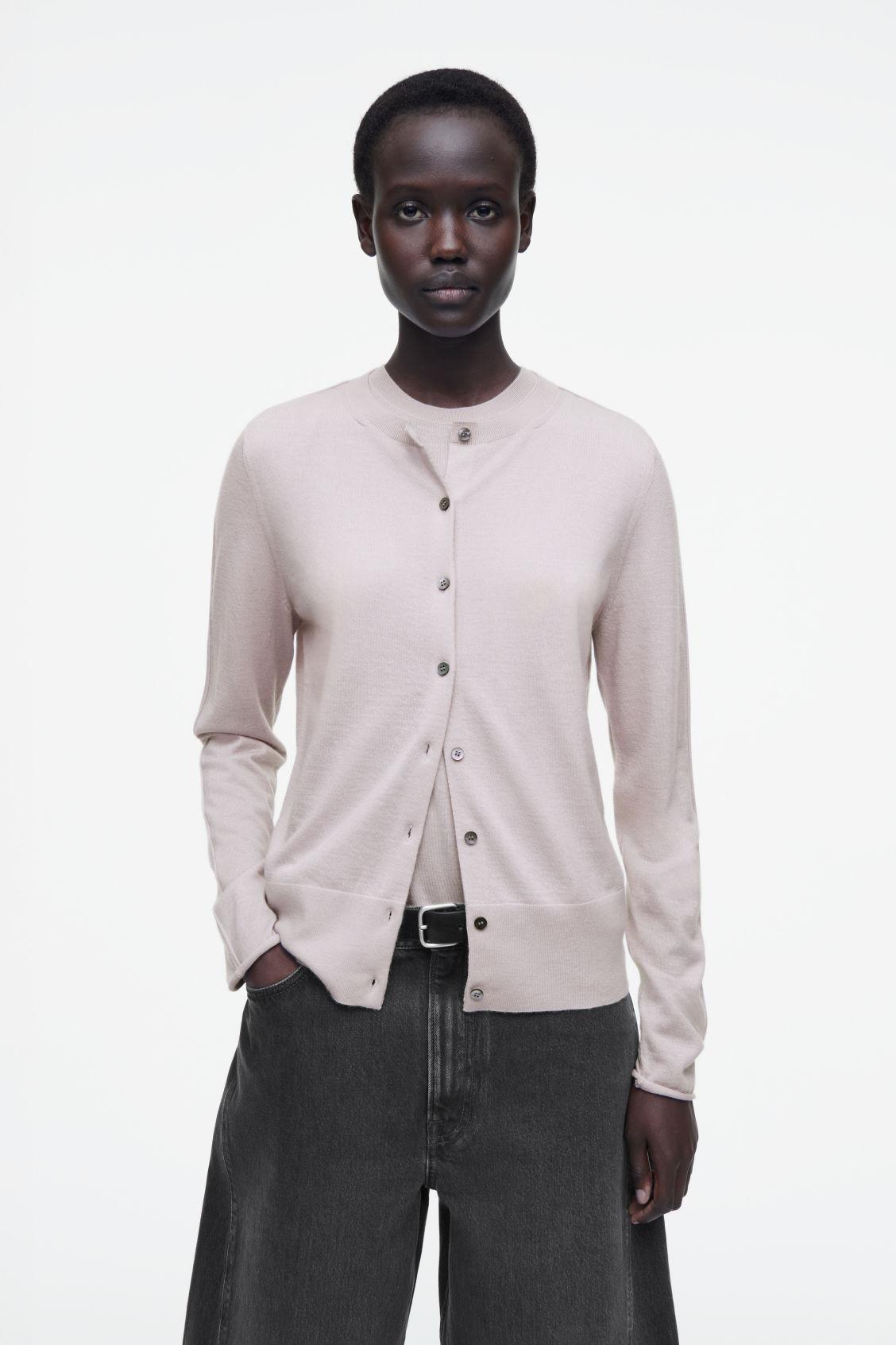 FINE PURE CASHMERE CARDIGAN Product Image