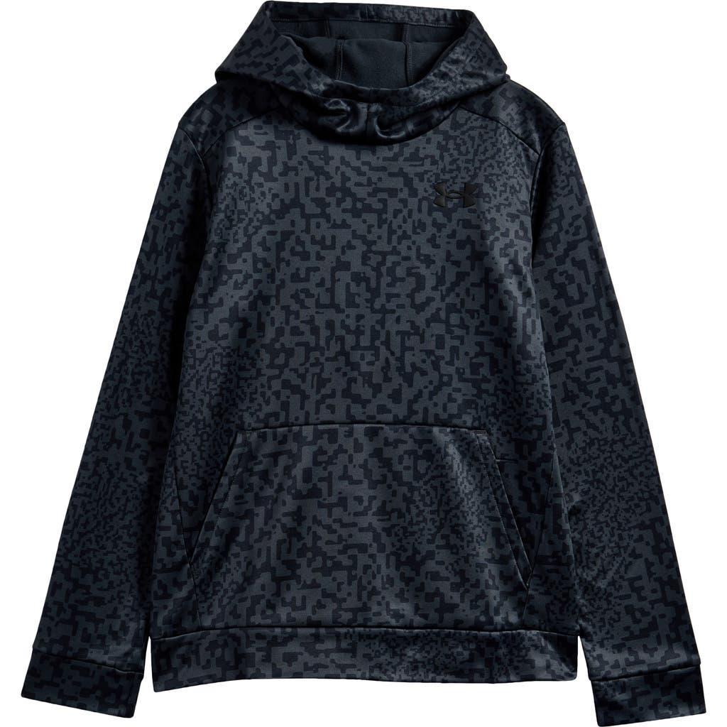 Under Armour Kids' UA Armour Fleece Hoodie in Black /Anthracite /Black at Nordstrom, Size Xs Product Image
