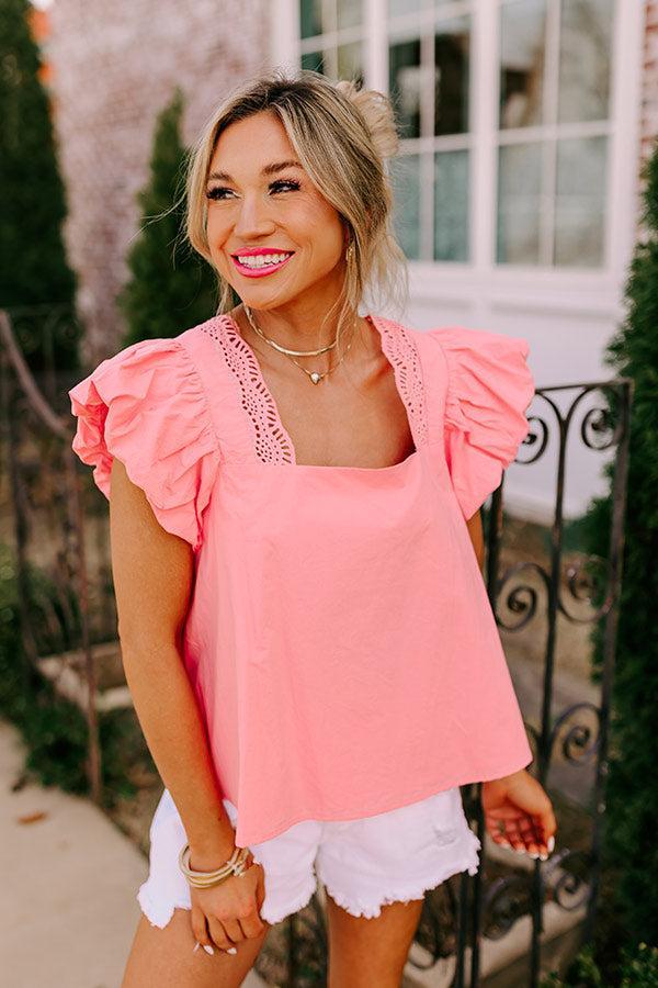 Margs In Malibu Shift Top in Peach Product Image