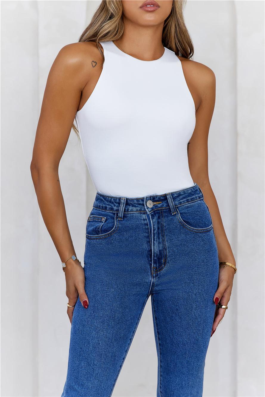 BASE Repeat After Me Tank Top White Product Image