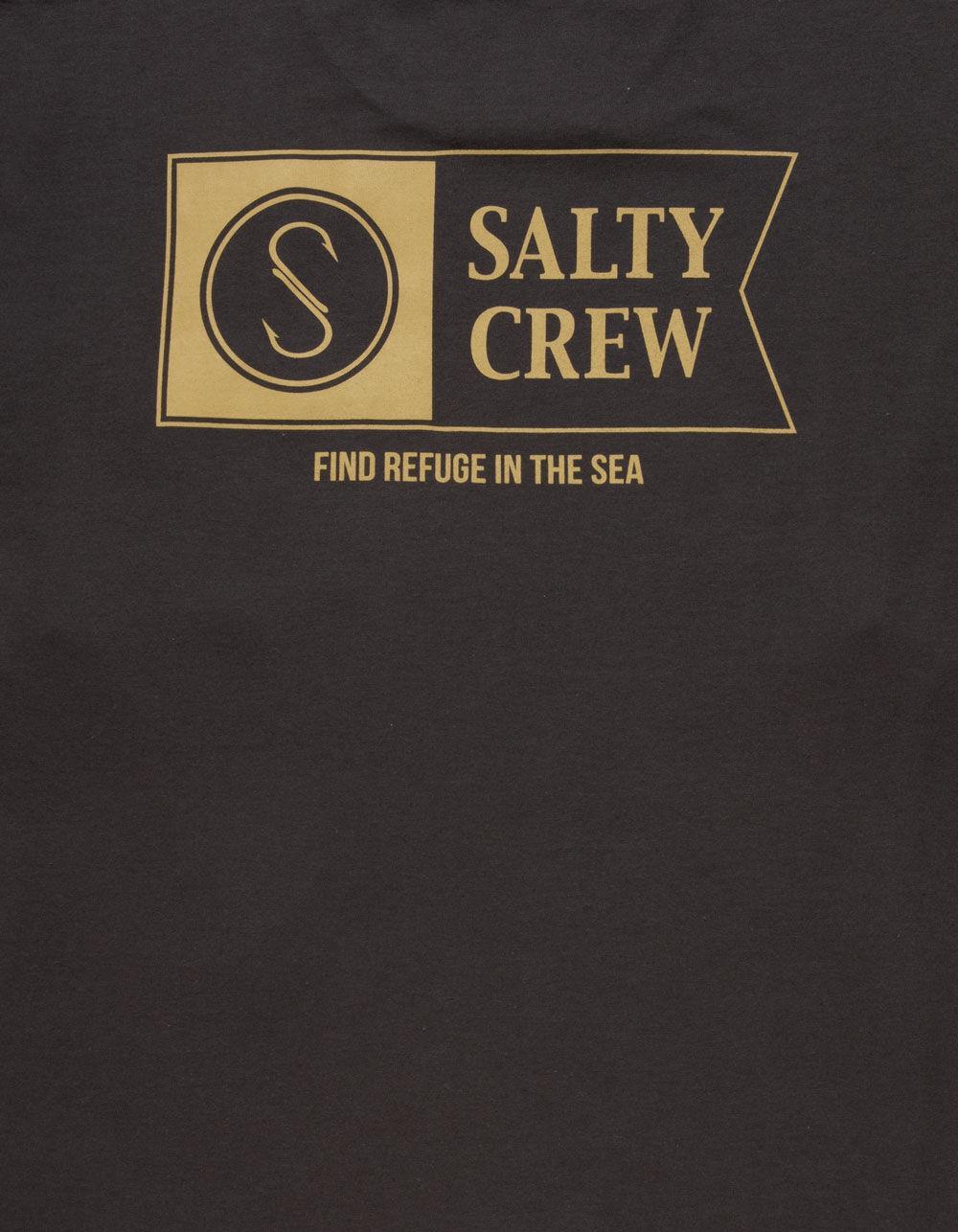 SALTY CREW Alpha Flag Mens Pocket Tee - CHARCOAL Product Image