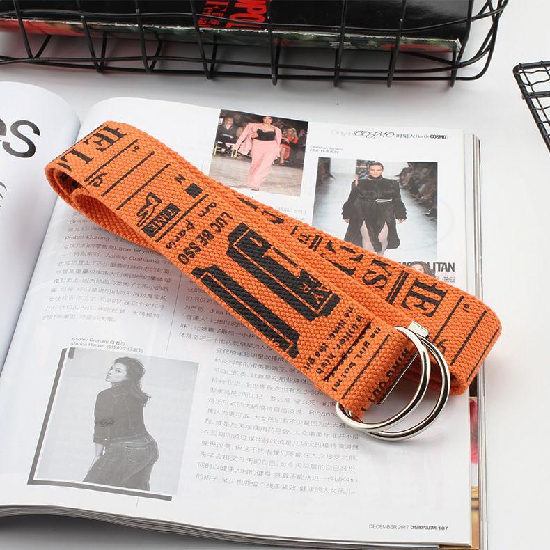 Lettering Canvas Belt Product Image