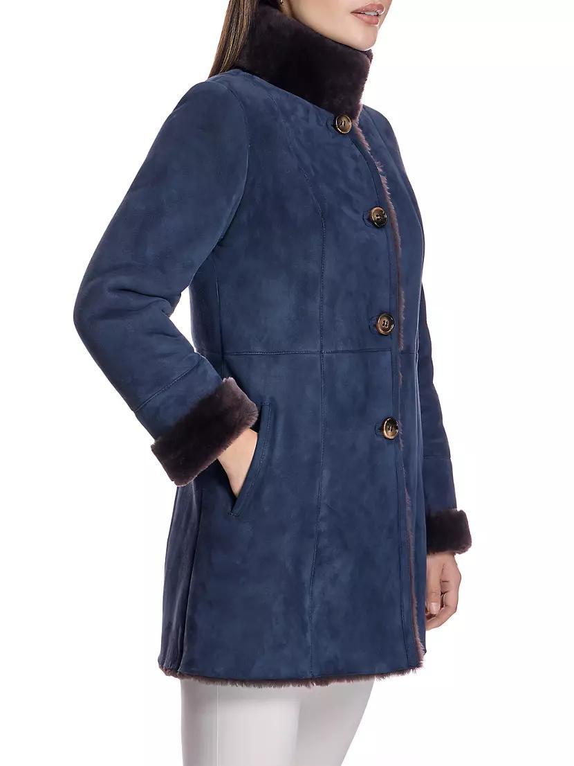 Seamed Nubuck & Shearling Jacket Product Image