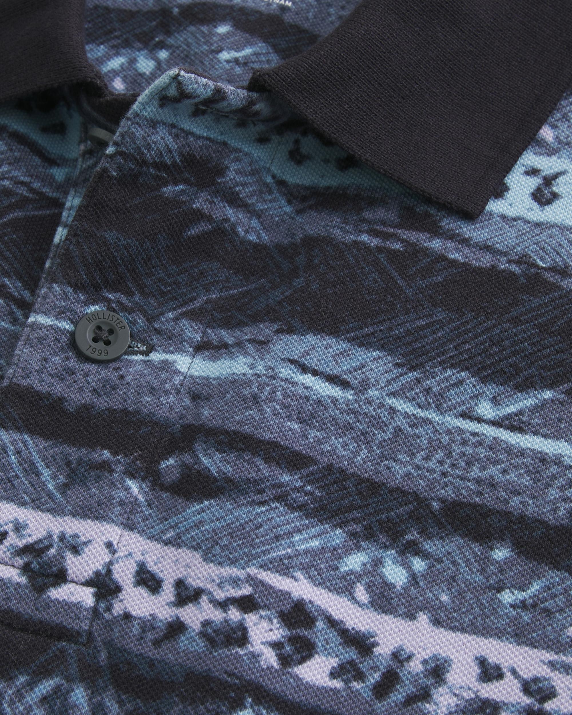 Boxy Puerto Viejo Graphic Polo Product Image
