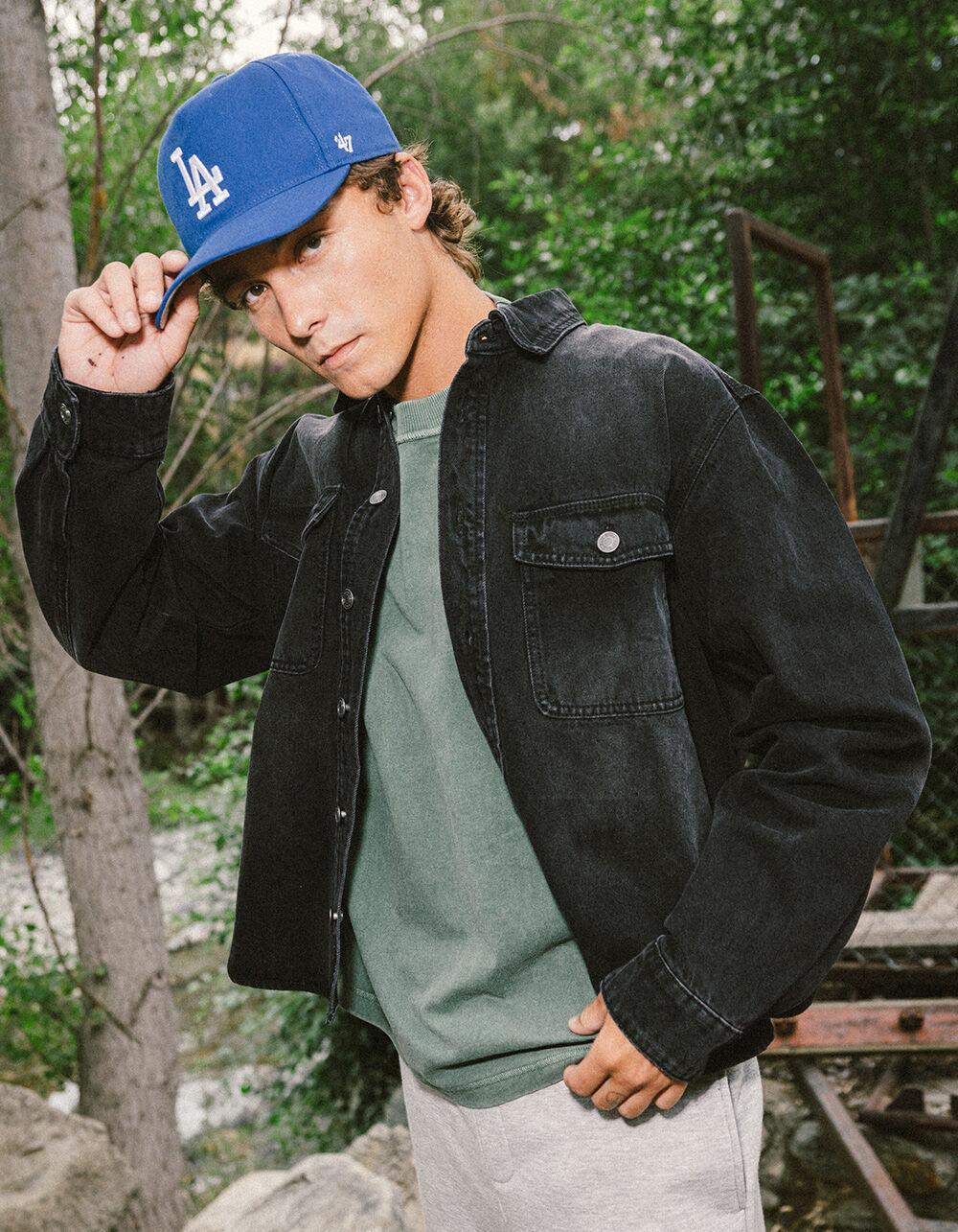 RSQ Mens Denim Overshirt - BLACK Product Image
