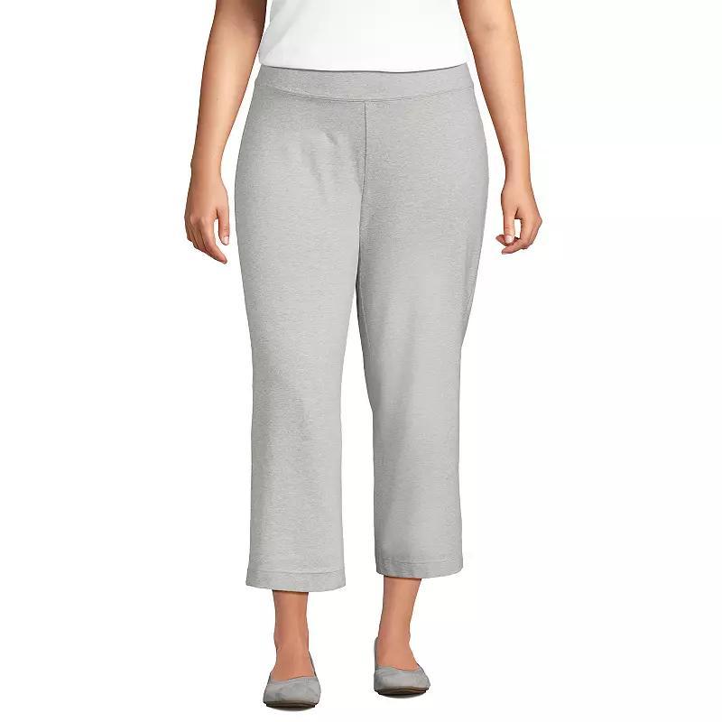 Petite Lands' End Starfish Straight-Leg Pull-On Crop Pants, Women's, Size: Medium Petite, Deep  Blue Product Image