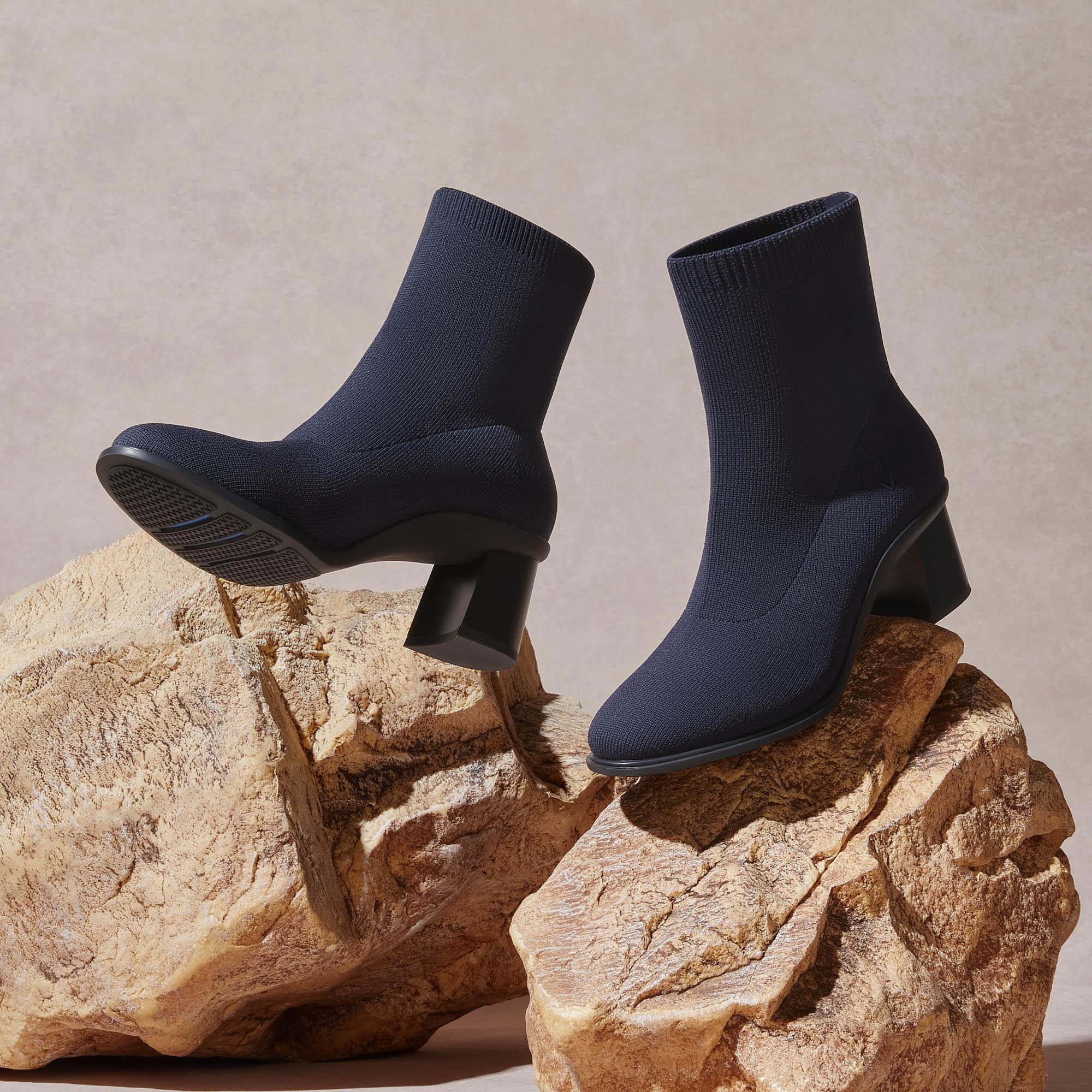 Almond-Toe Running Heel Boots (Amanda) Product Image