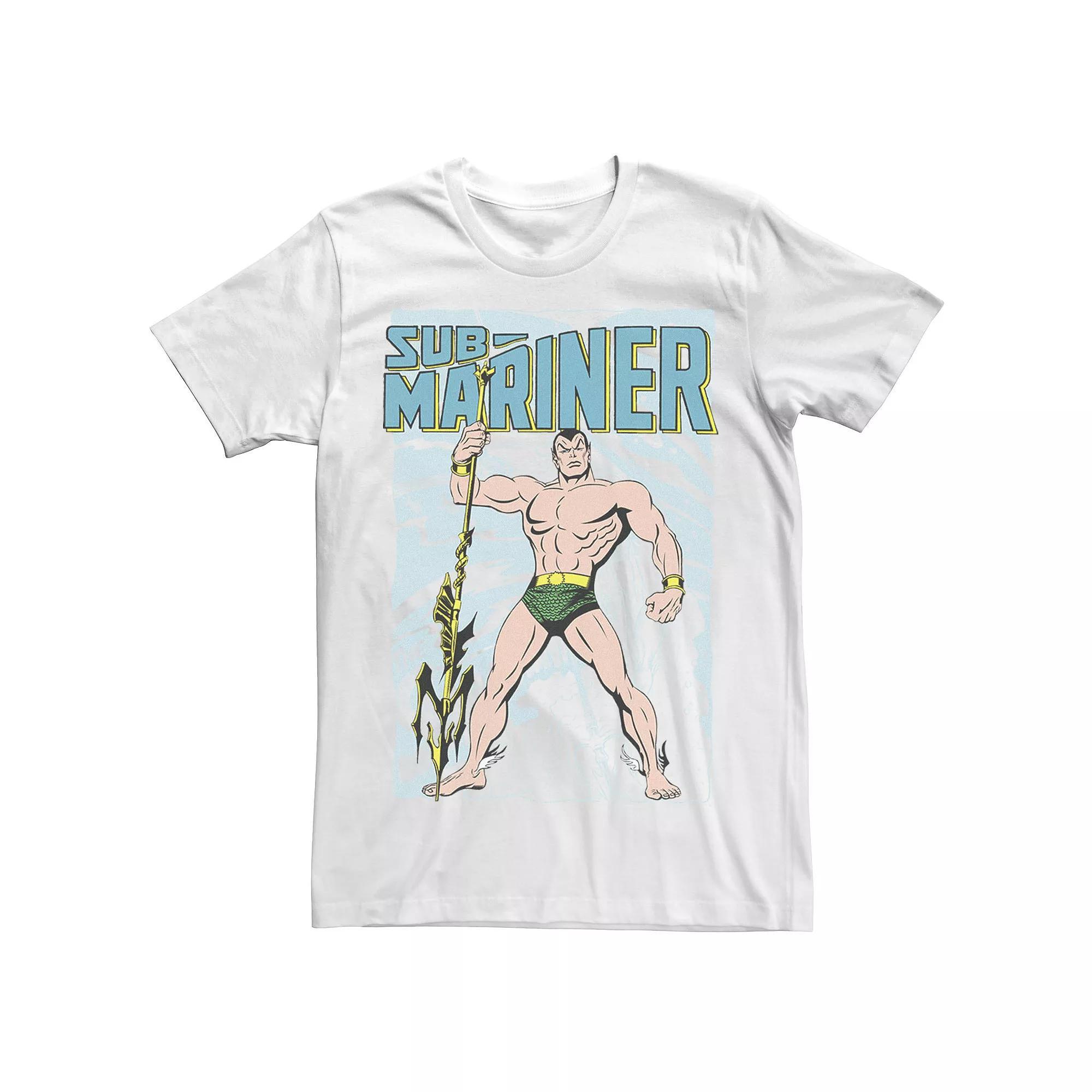 Men's Marvel Comics Sub-Mariner Portrait Tee, Size: XXL, White Product Image