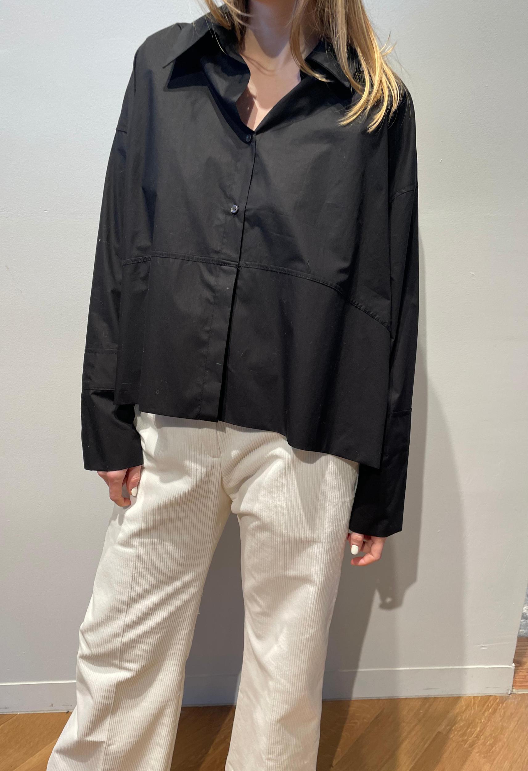 June Button Up Shirt in Black Product Image
