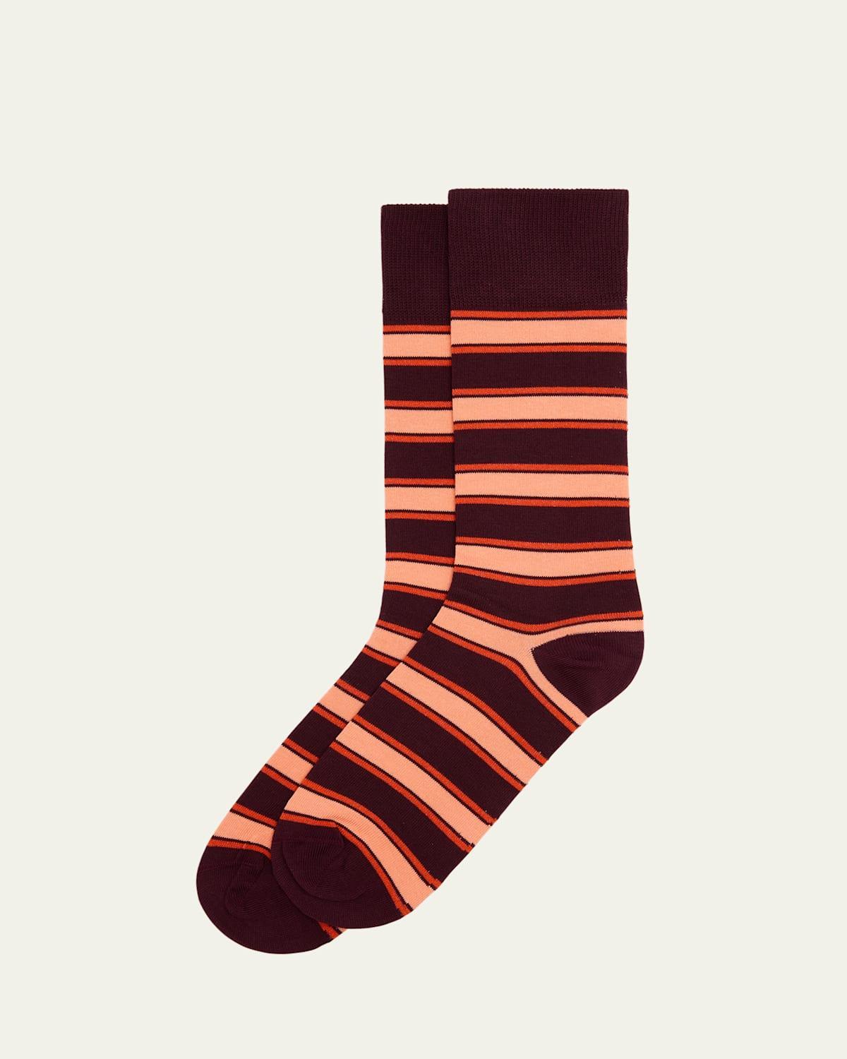 Mens Madison Stripe Crew Socks Product Image