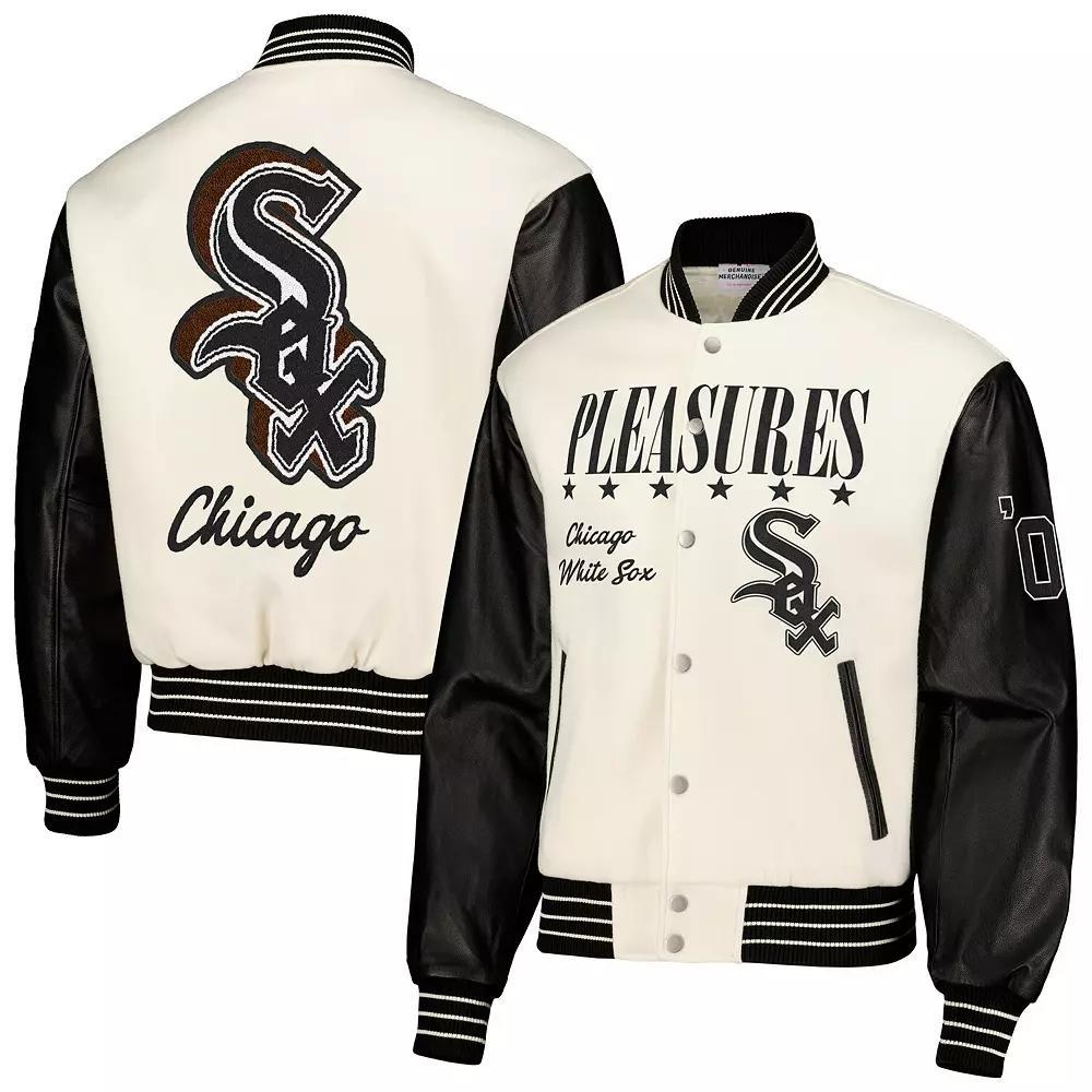 Men's White Chicago White Sox Full-Snap Varsity Jacket, Size: XL Product Image