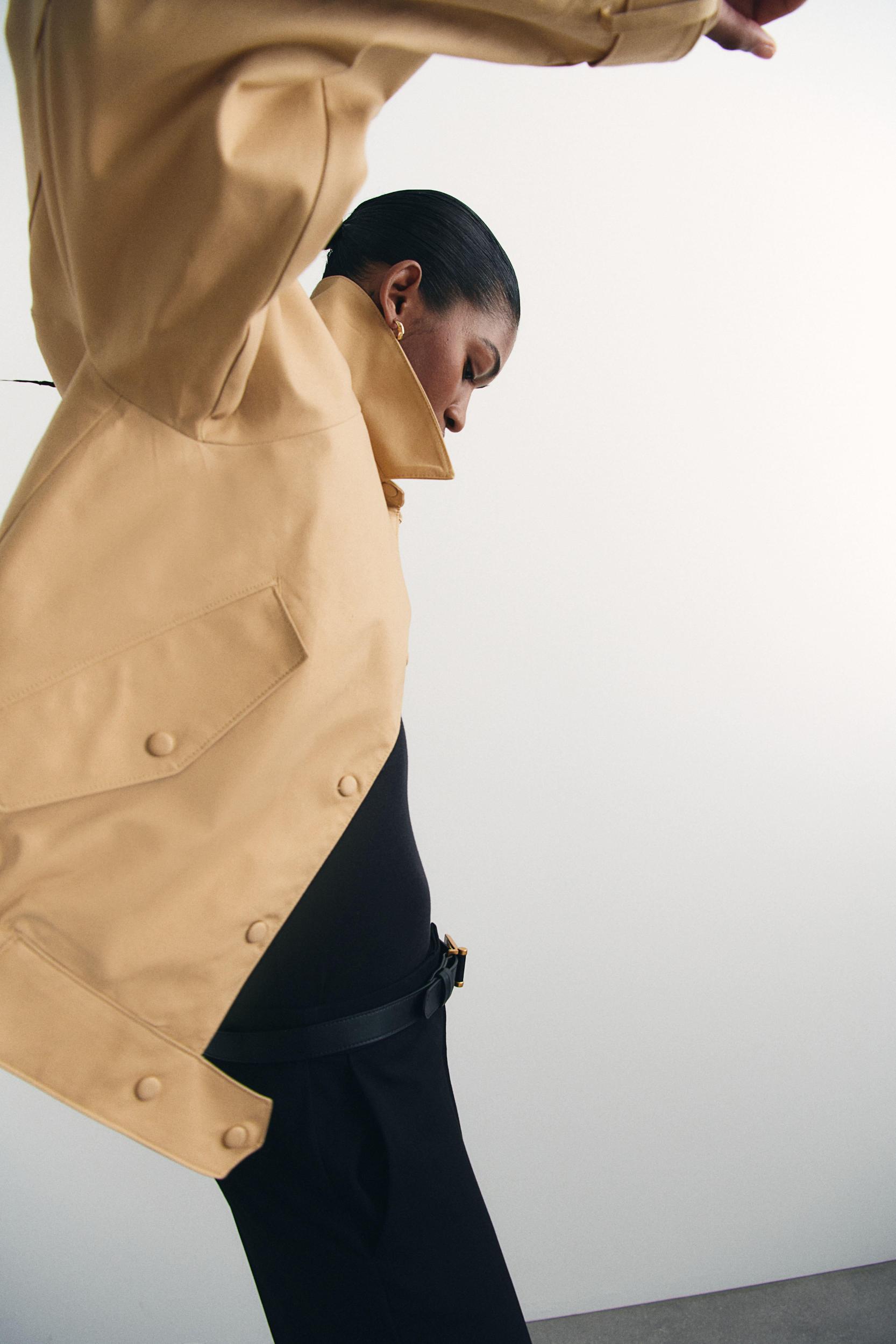 Twill Jacket with Collar Product Image