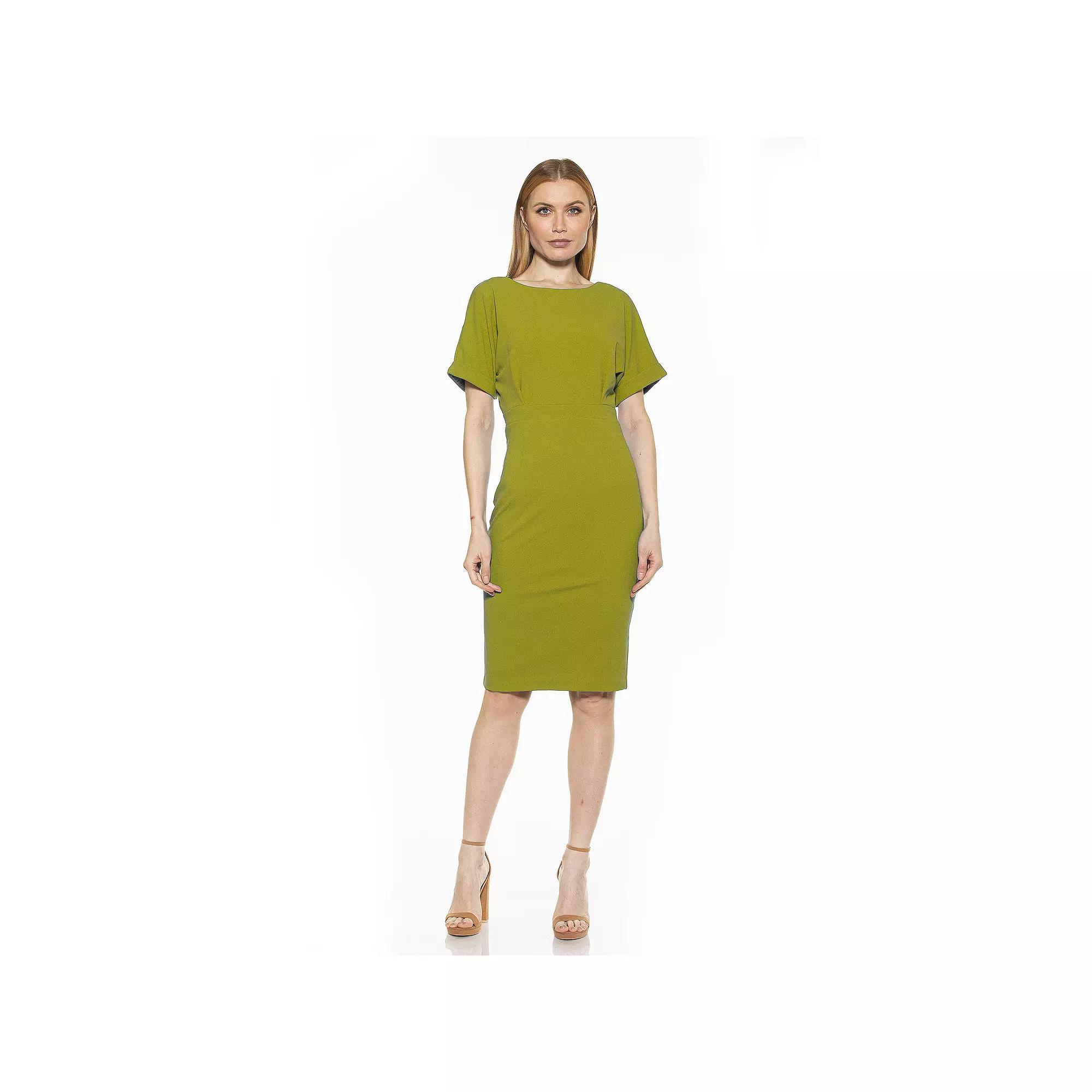 Women's ALEXIA ADMOR Jacqueline Dolman Sheath Dress, Size: XS, Brown Product Image