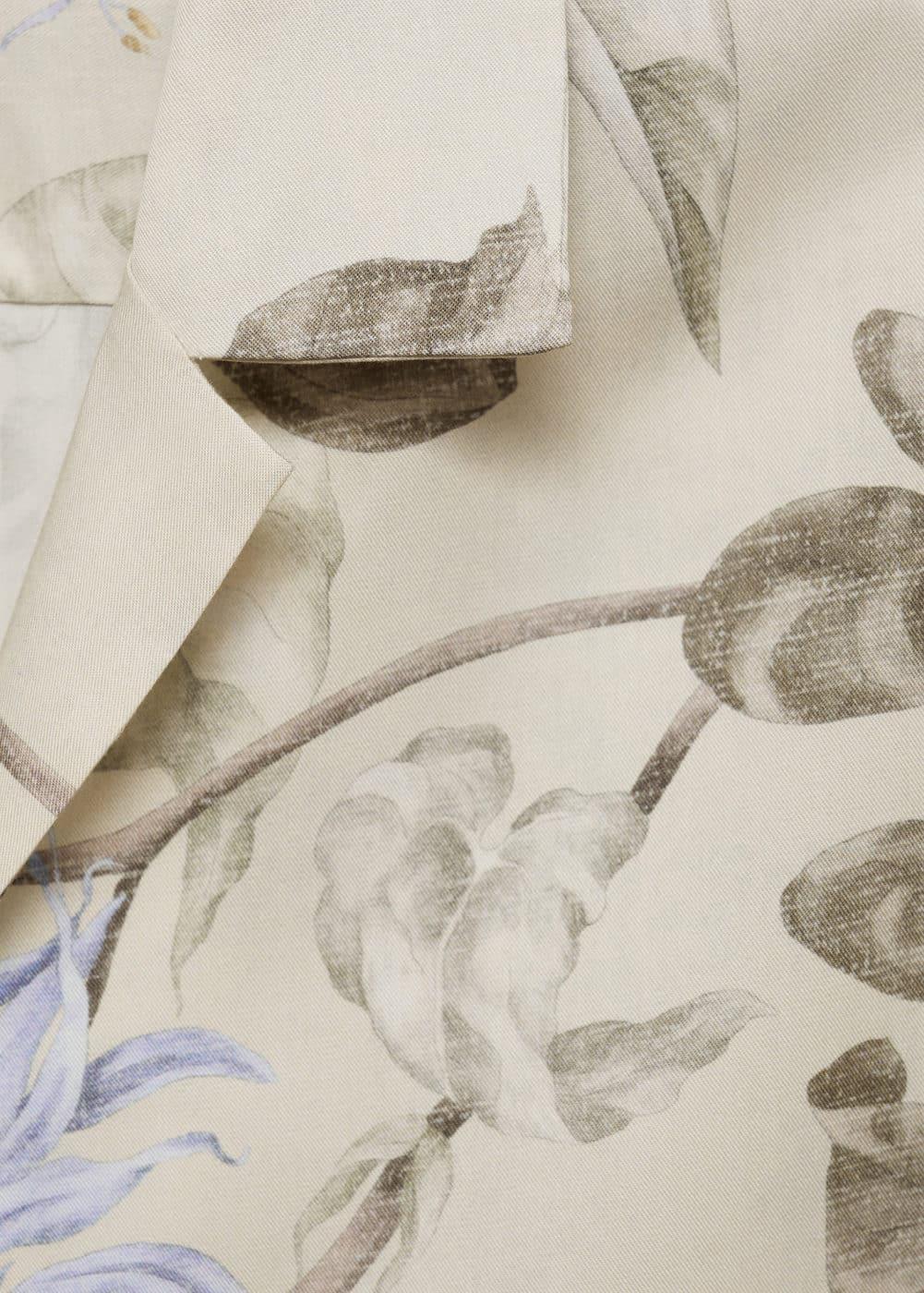 Flowy floral print shirt - Men | MANGO USA Product Image