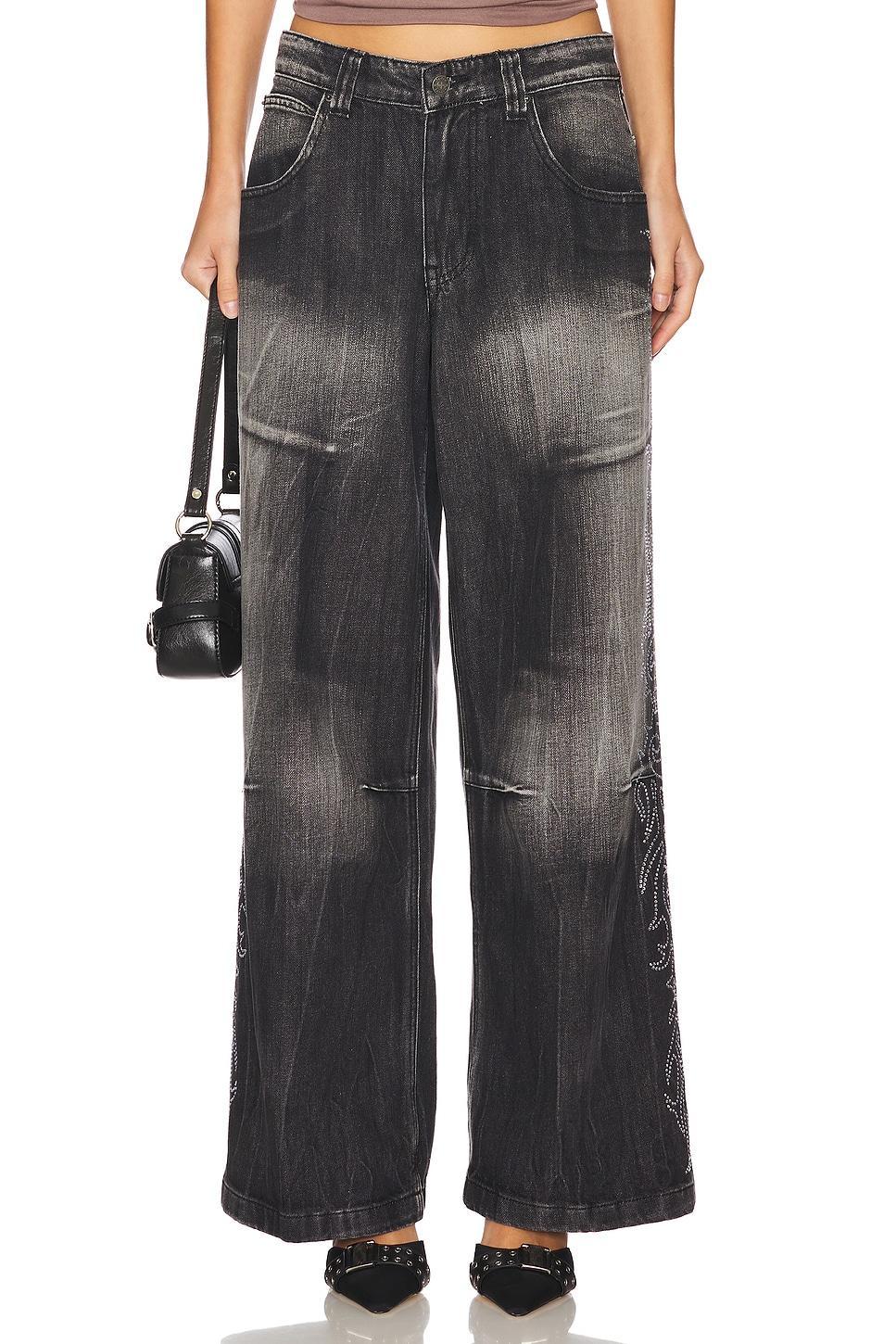 Diamante Western Colossus Jeans Jaded London Product Image