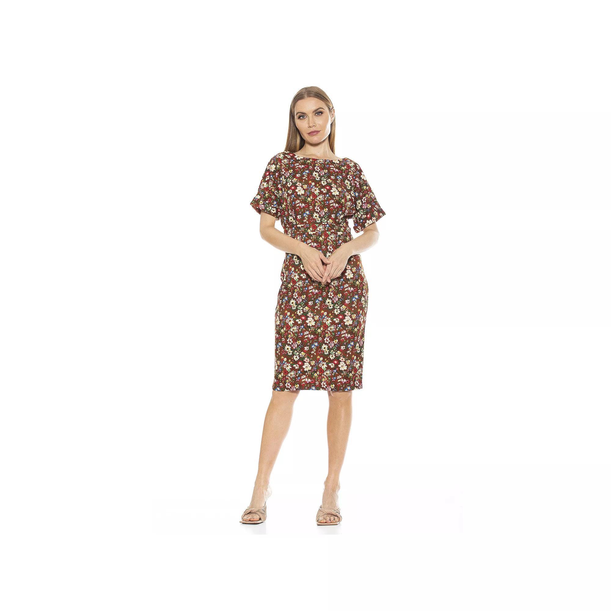 Women's ALEXIA ADMOR Jacqueline Dolman Sheath Dress, Size: XS, Red Team Product Image