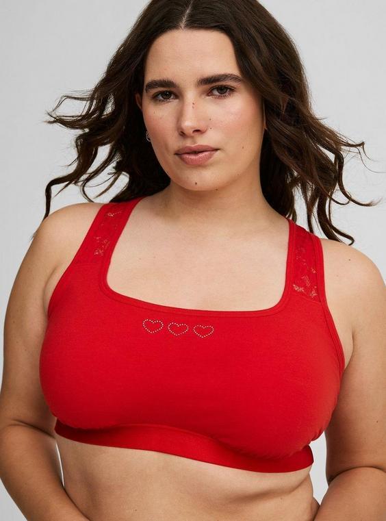 Cotton Square Neck Bralette Product Image