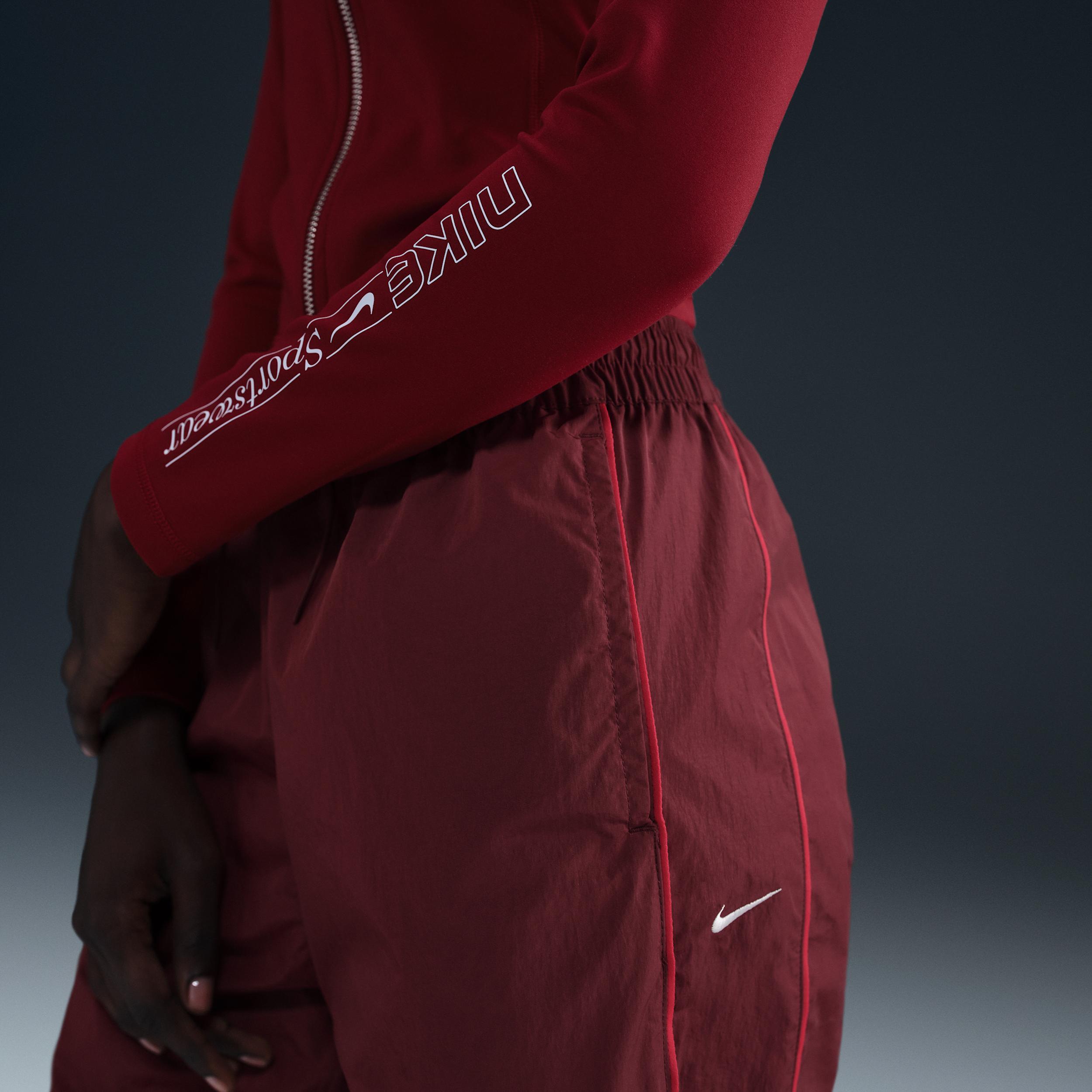 Nike Windrunner Women's High-Waisted Woven Open-Hem Pants Product Image